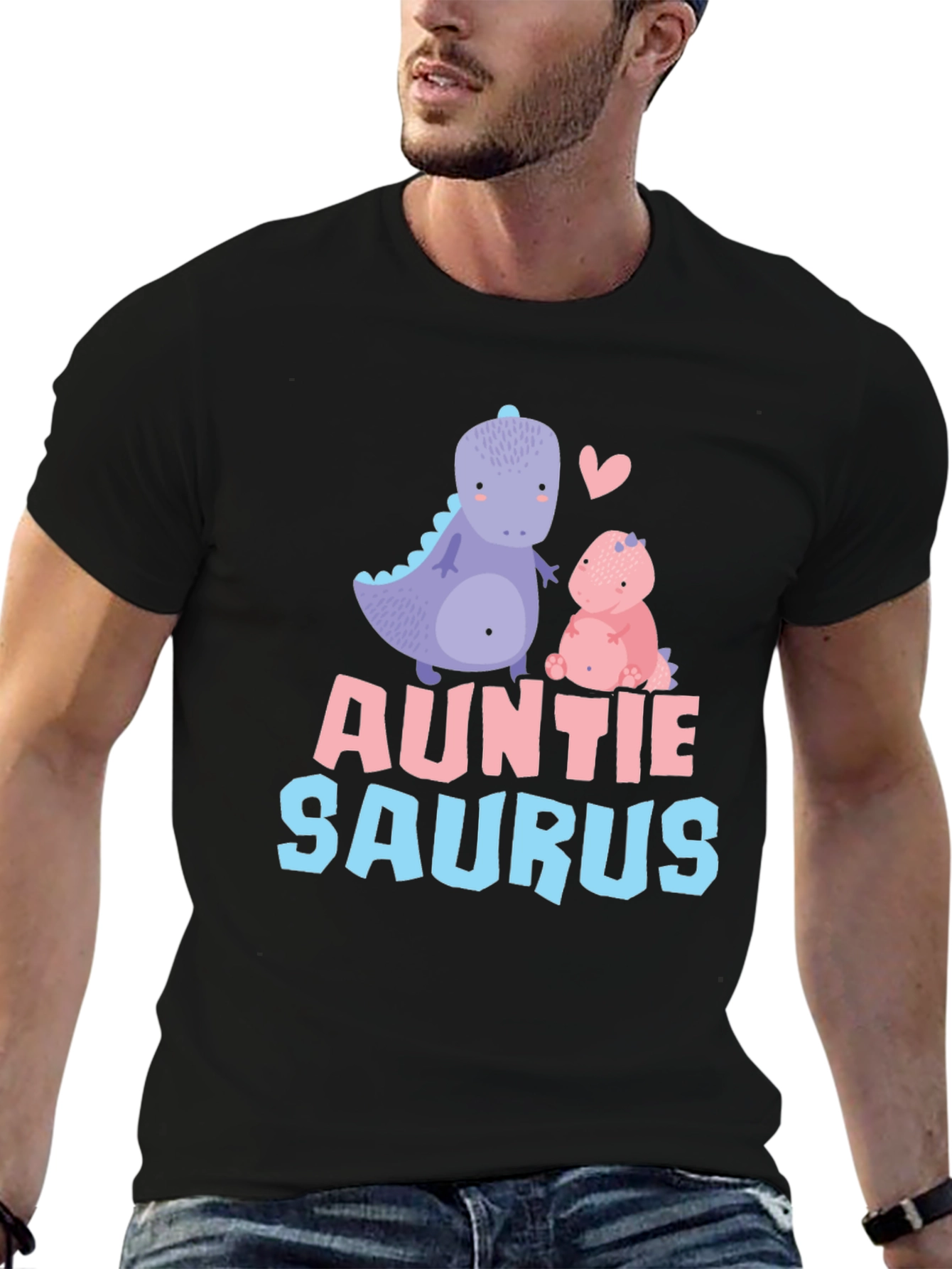 Auntie Saurus T-Shirt Dinosaur Graphic Tee
