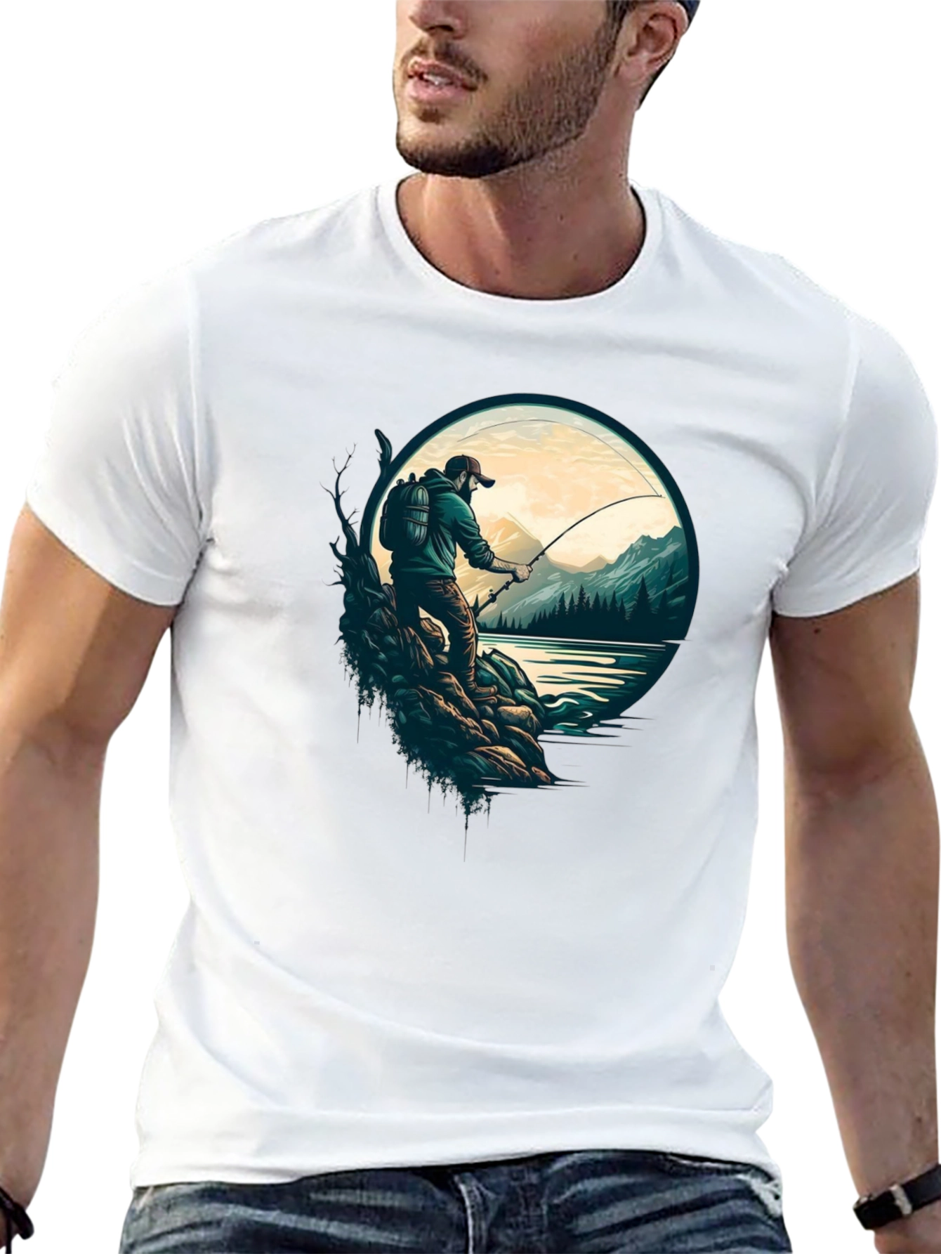 Fishing Graphic Tee - Nature Lovers T-Shirt