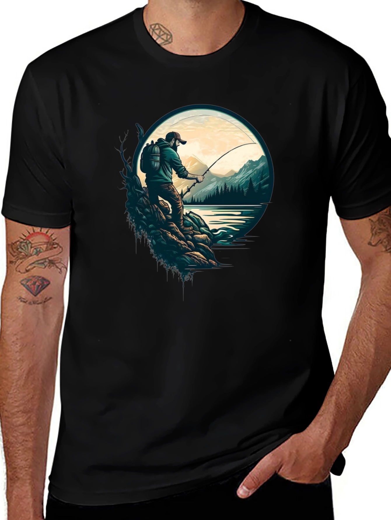 Fishing Graphic Tee - Nature Lovers T-Shirt