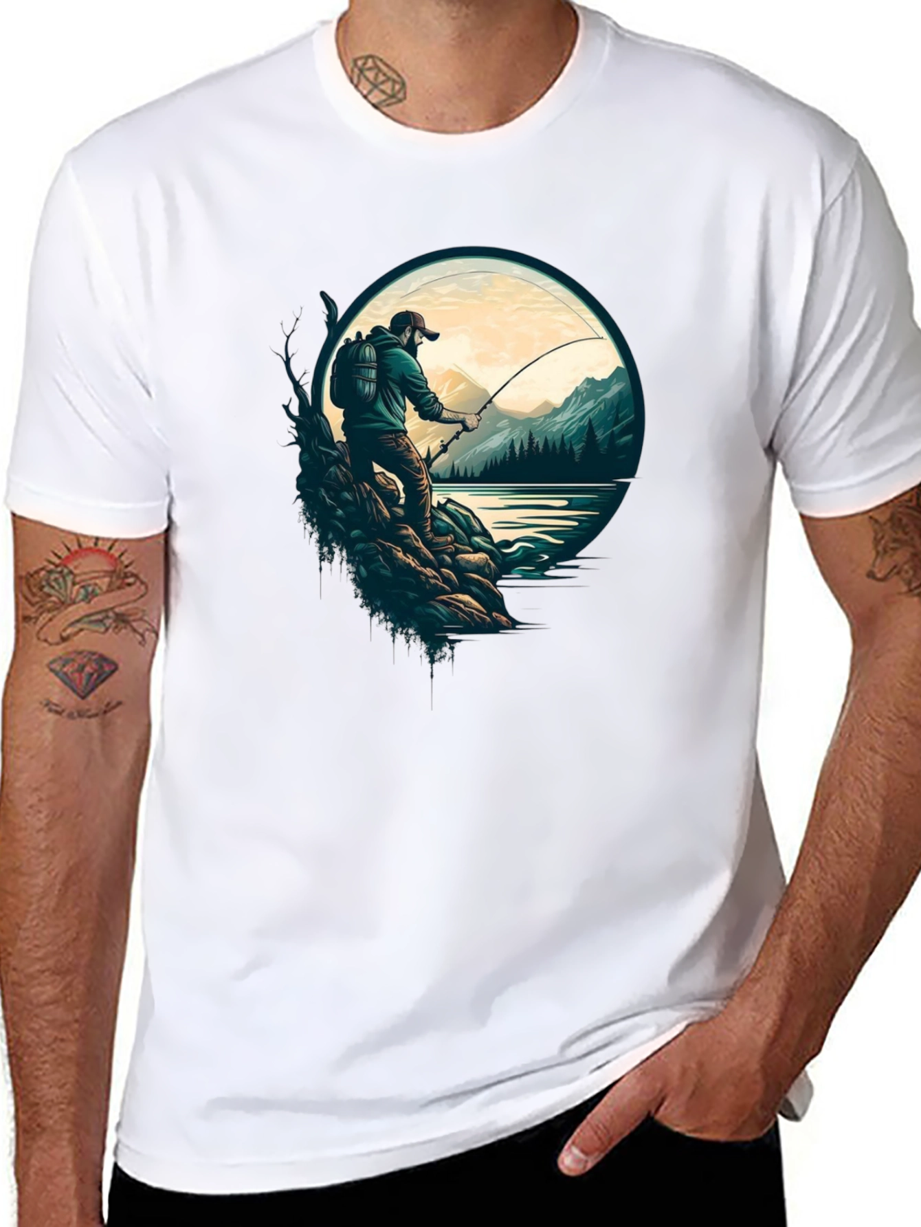 Fishing Graphic Tee - Nature Lovers T-Shirt