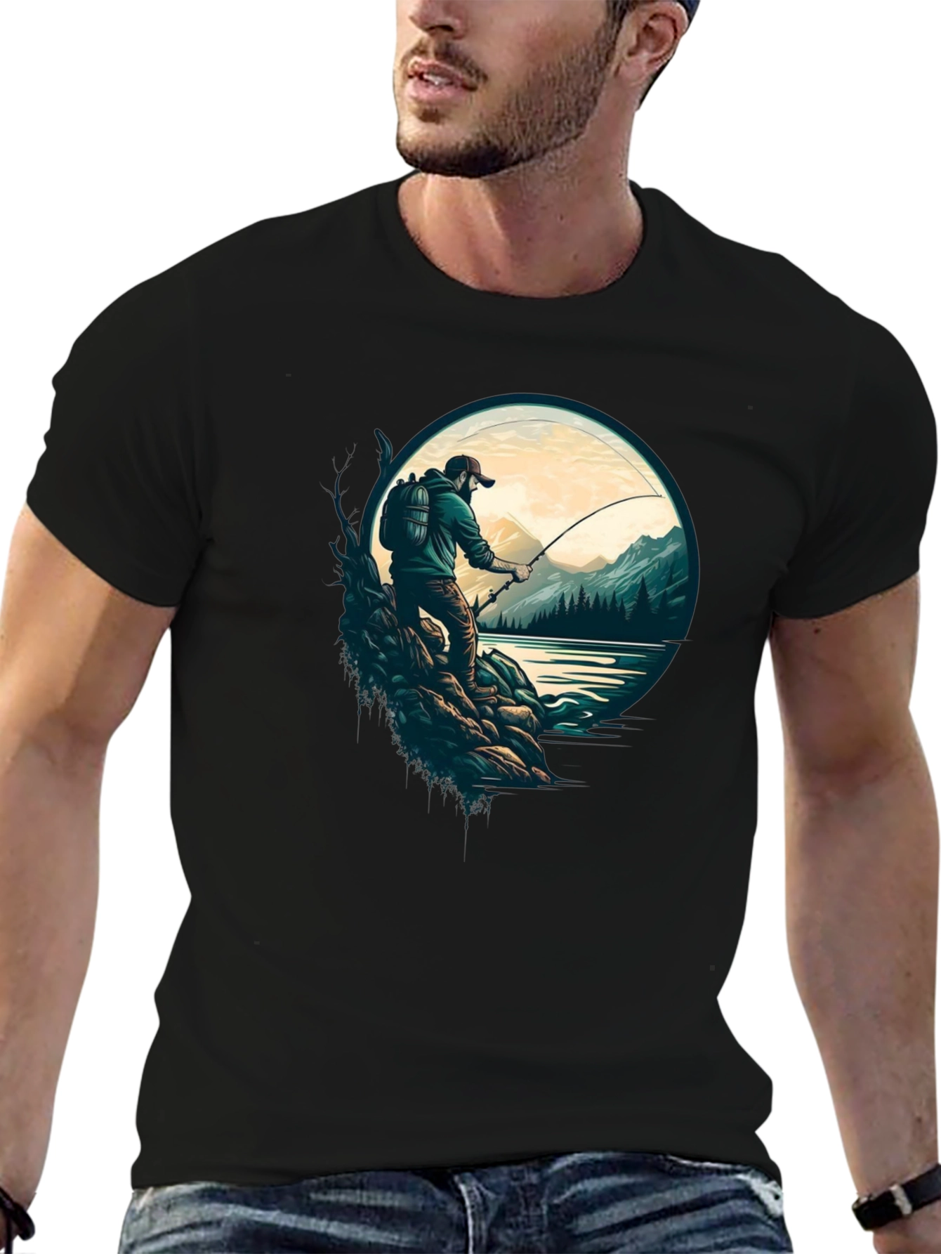 Fishing Graphic Tee - Nature Lovers T-Shirt