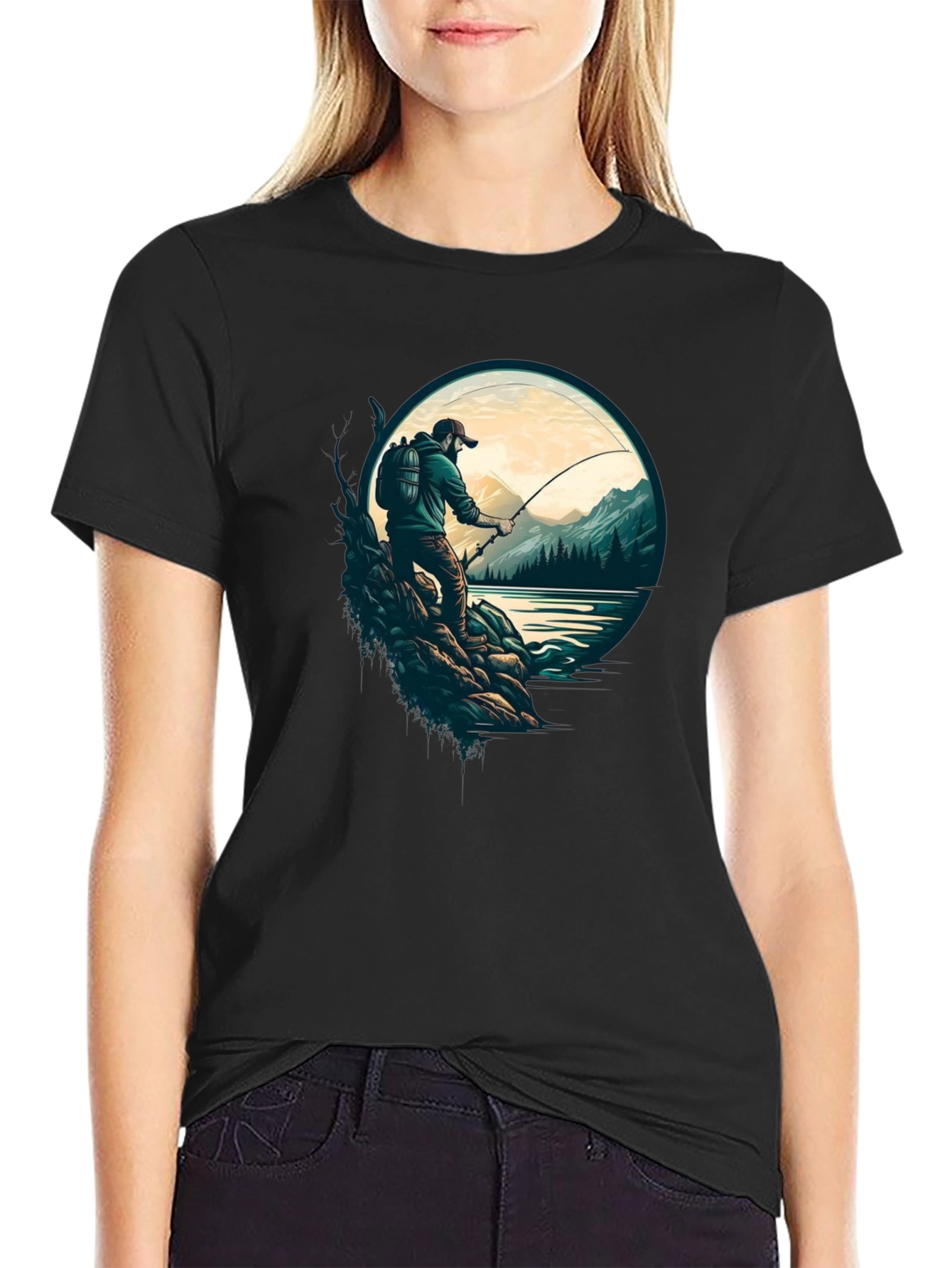 Fishing Graphic Tee - Nature Lovers T-Shirt