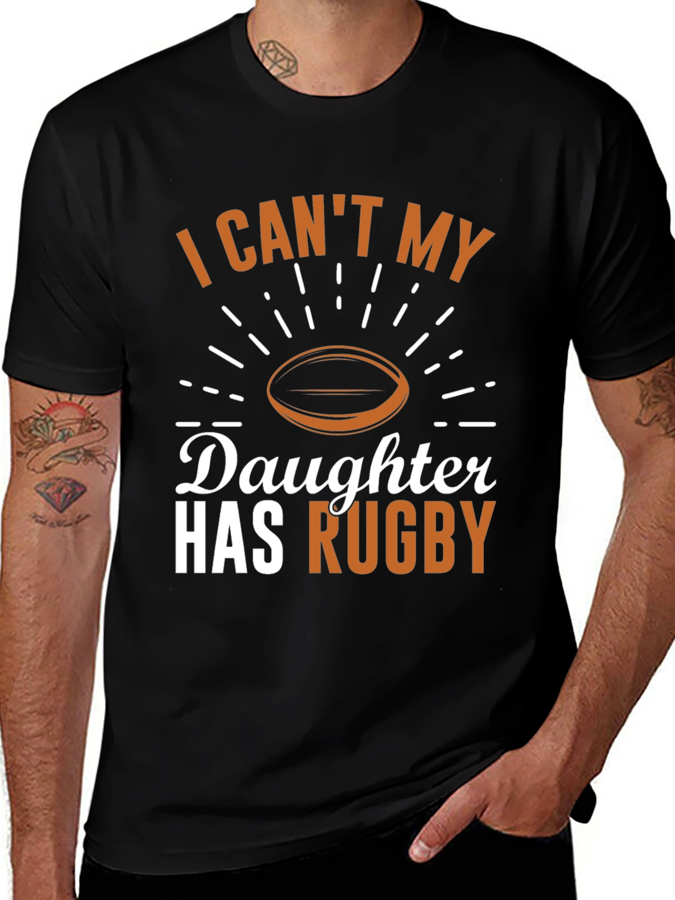 Dads Daughter Rugby Game Day T-Shirt