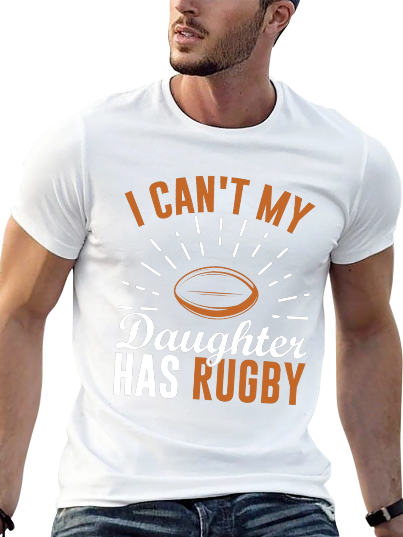 Dads Daughter Rugby Game Day T-Shirt