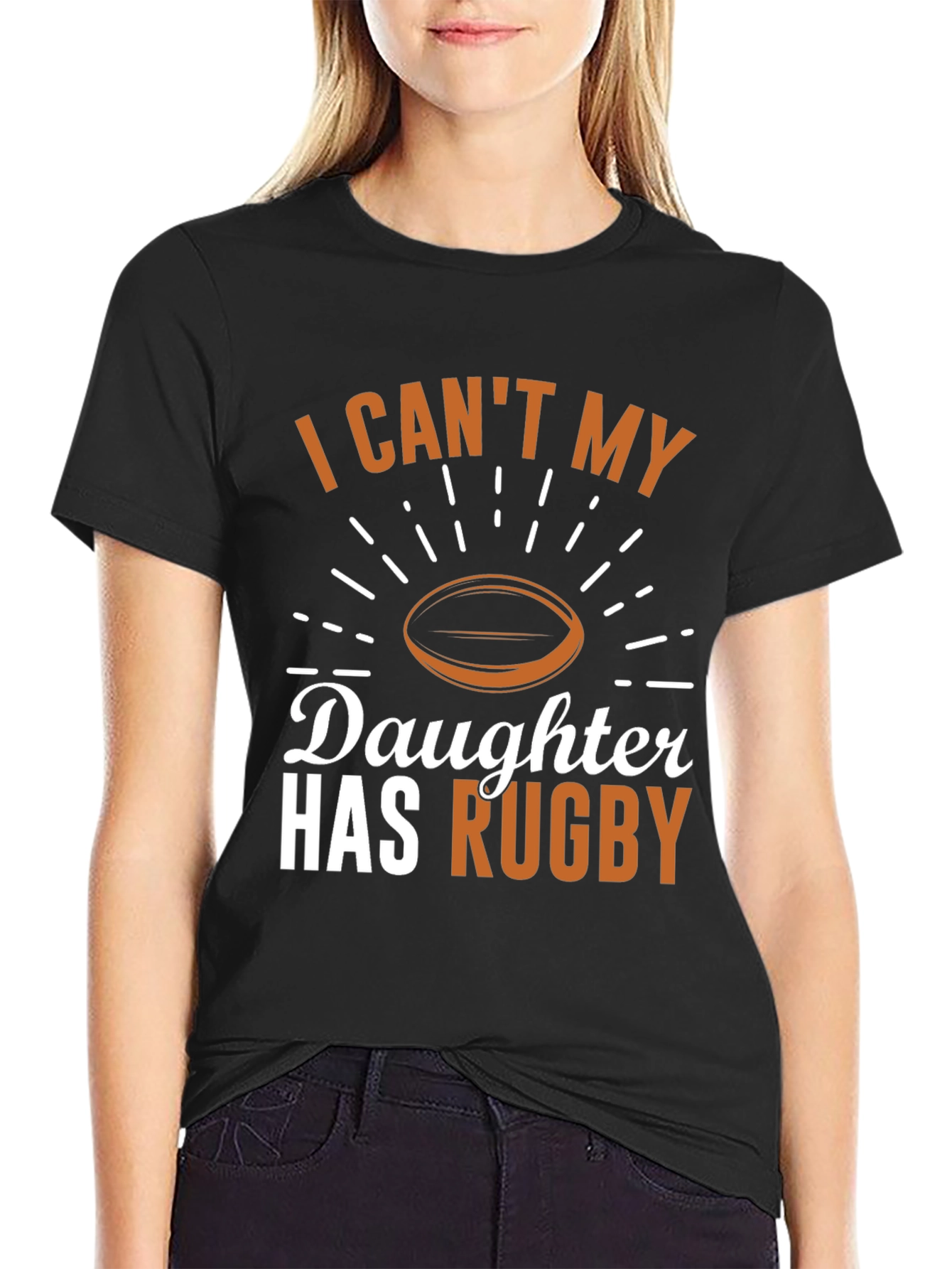 Dads Daughter Rugby Game Day T-Shirt