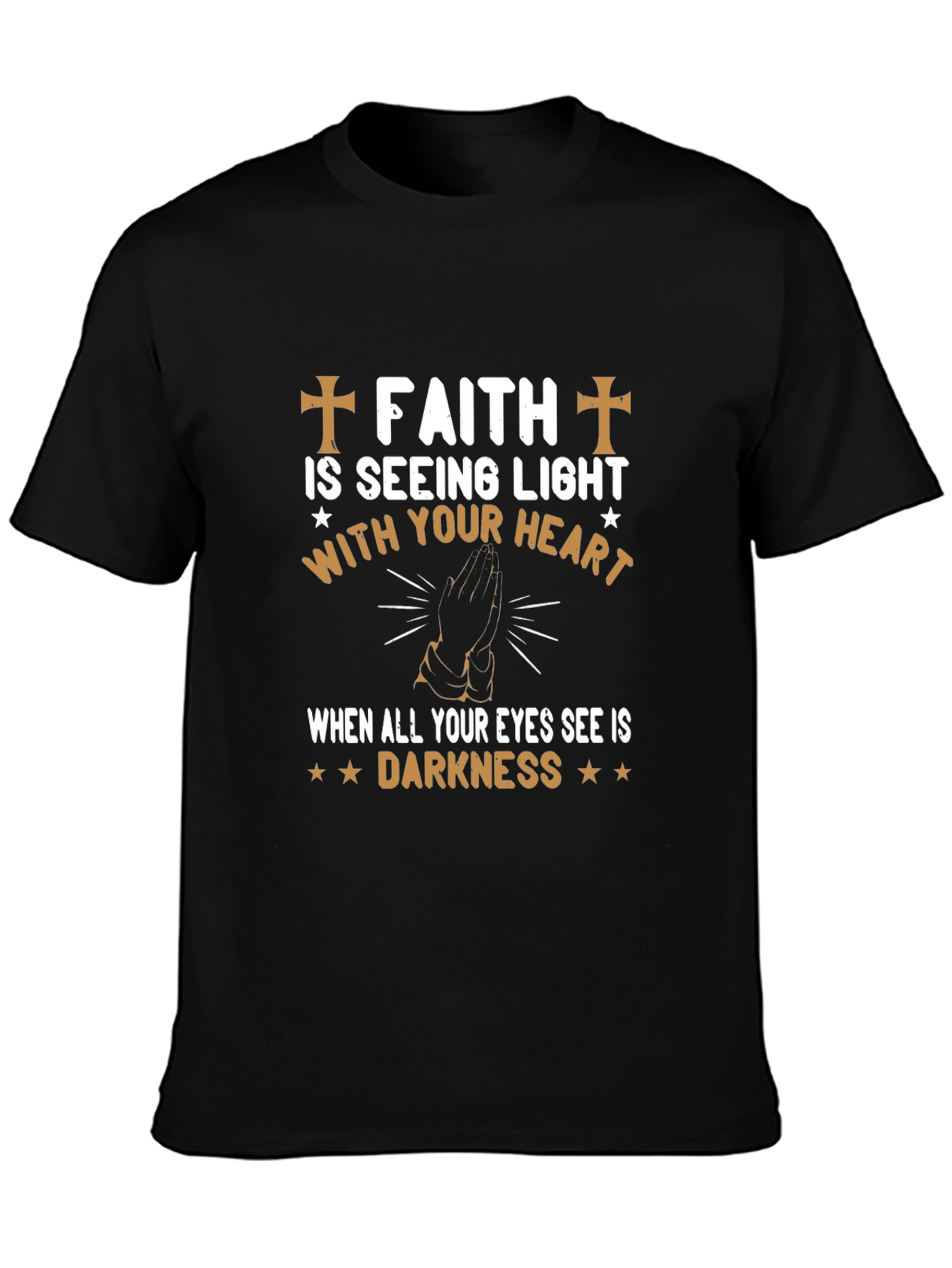 Faith Over Darkness Graphic T-Shirt