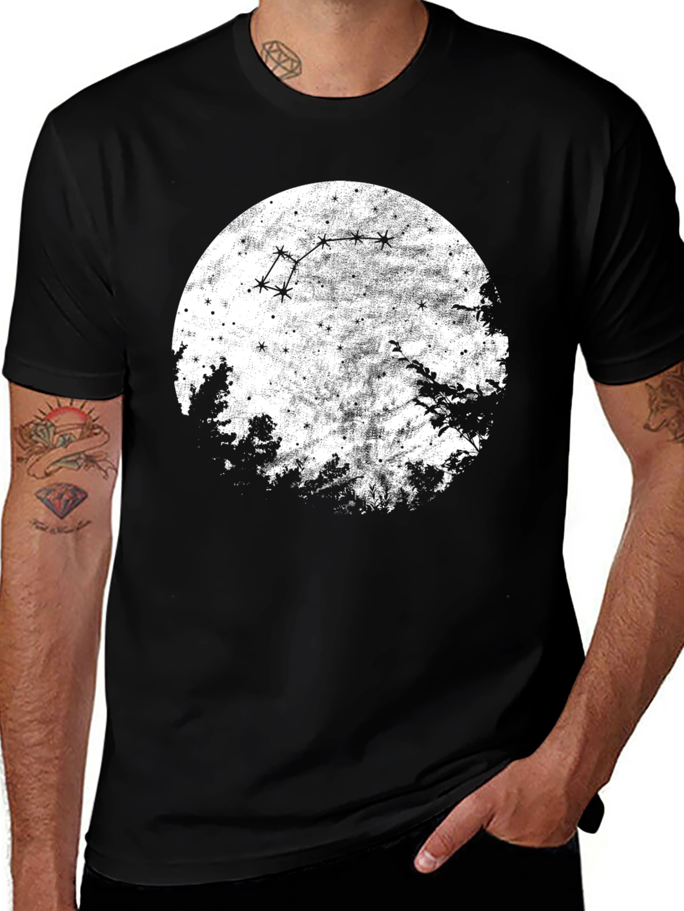 Constellation Moon Graphic T-Shirt