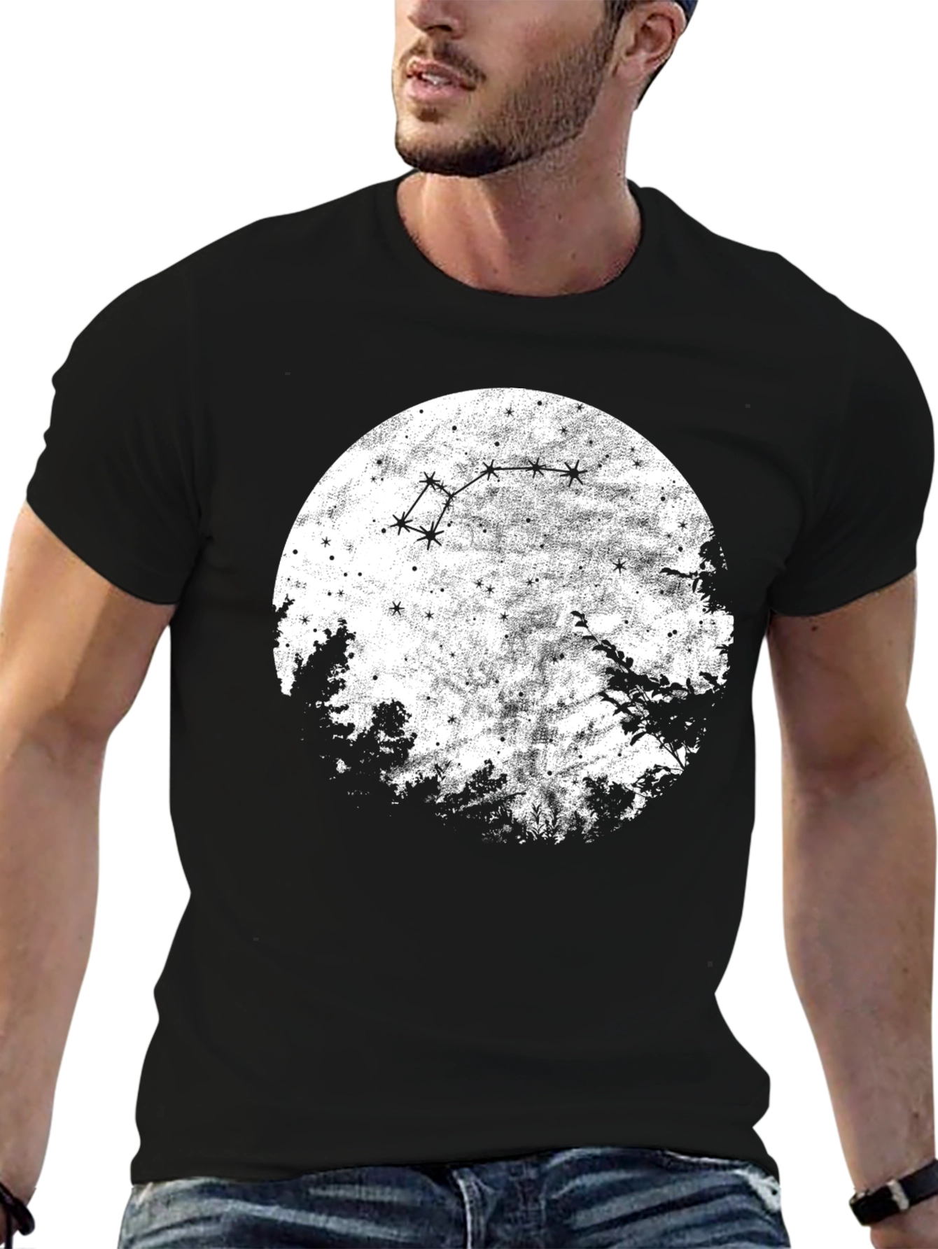 Constellation Moon Graphic T-Shirt