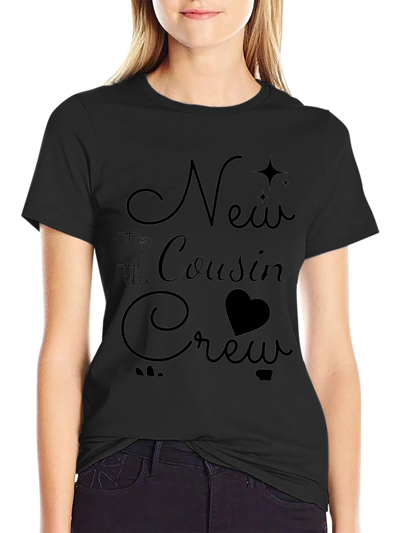 New to the Cousin Crew Black T-Shirt