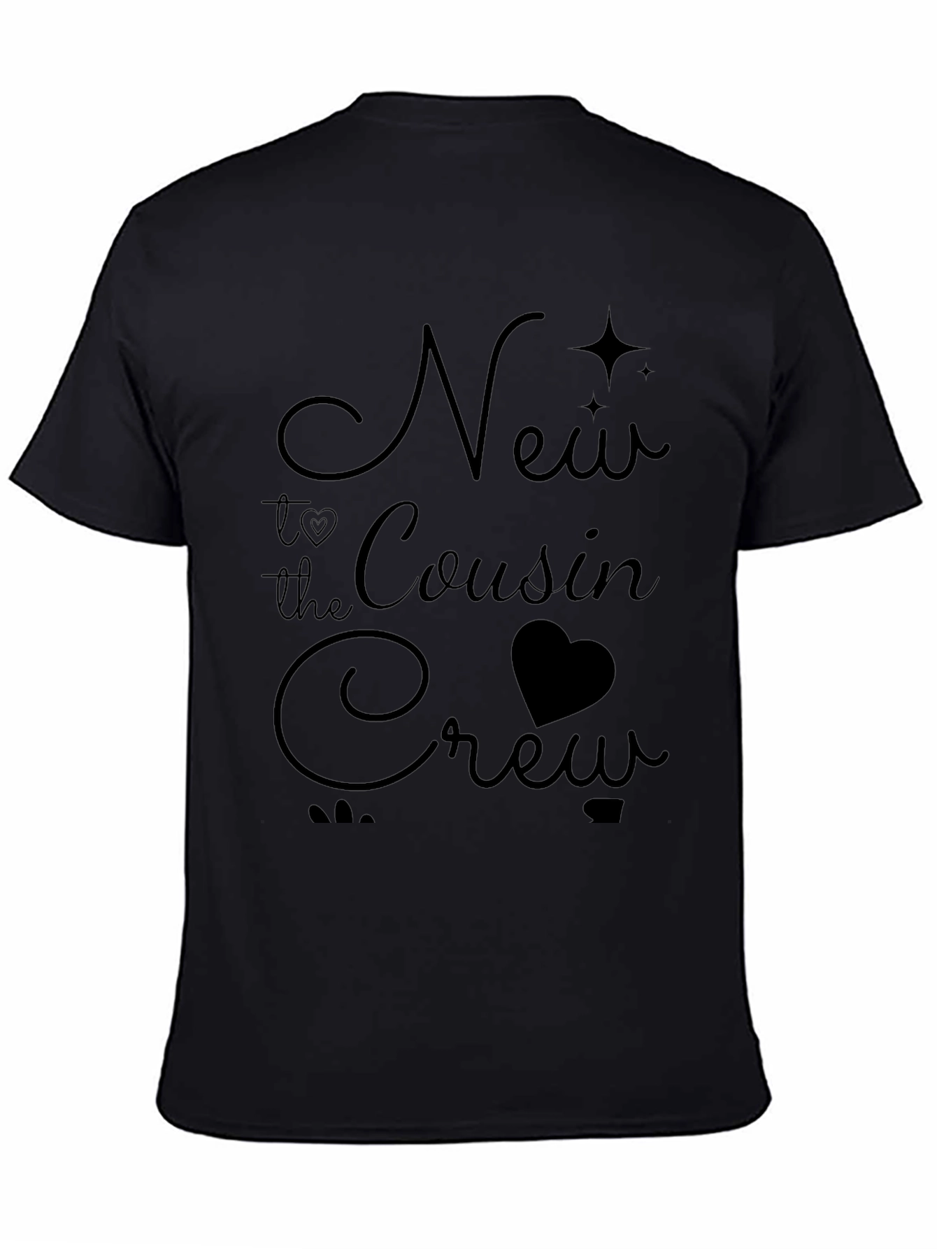 New to the Cousin Crew Black T-Shirt