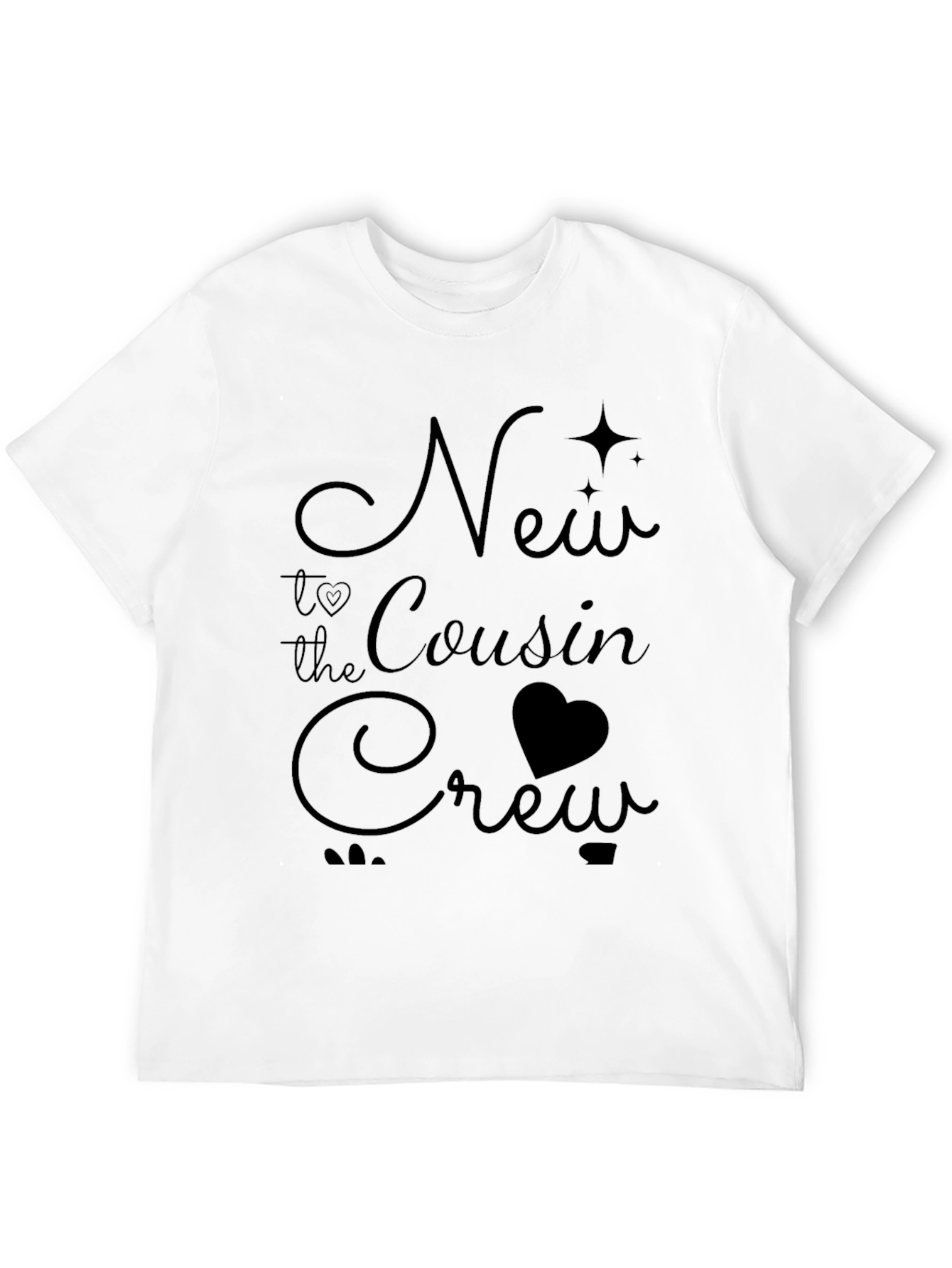 New to the Cousin Crew Black T-Shirt