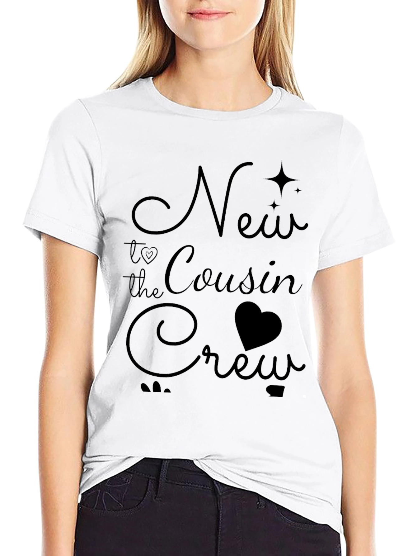 New to the Cousin Crew Black T-Shirt