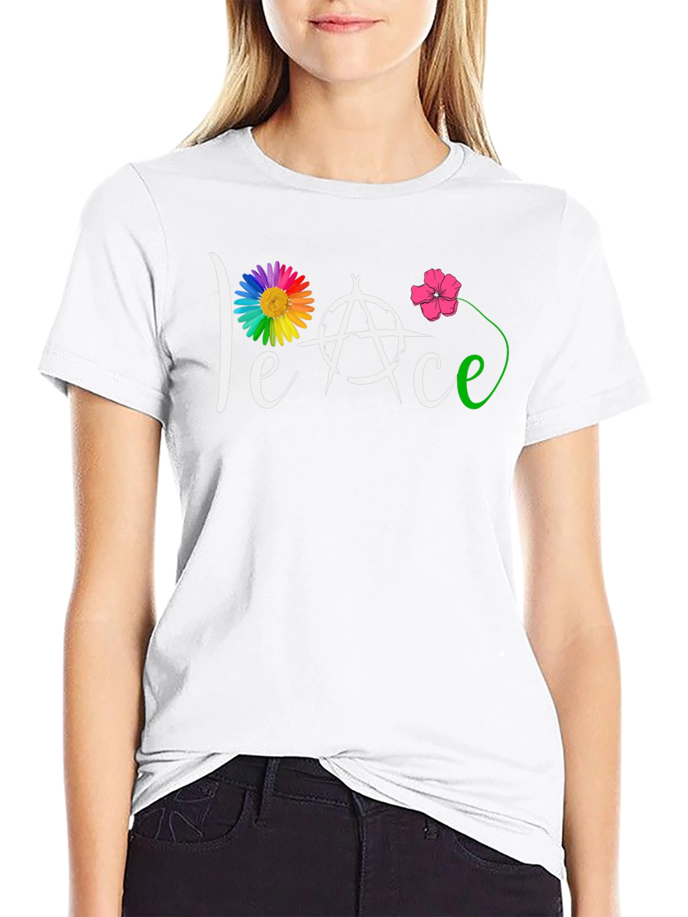 Peace Symbol Graphic T-Shirt