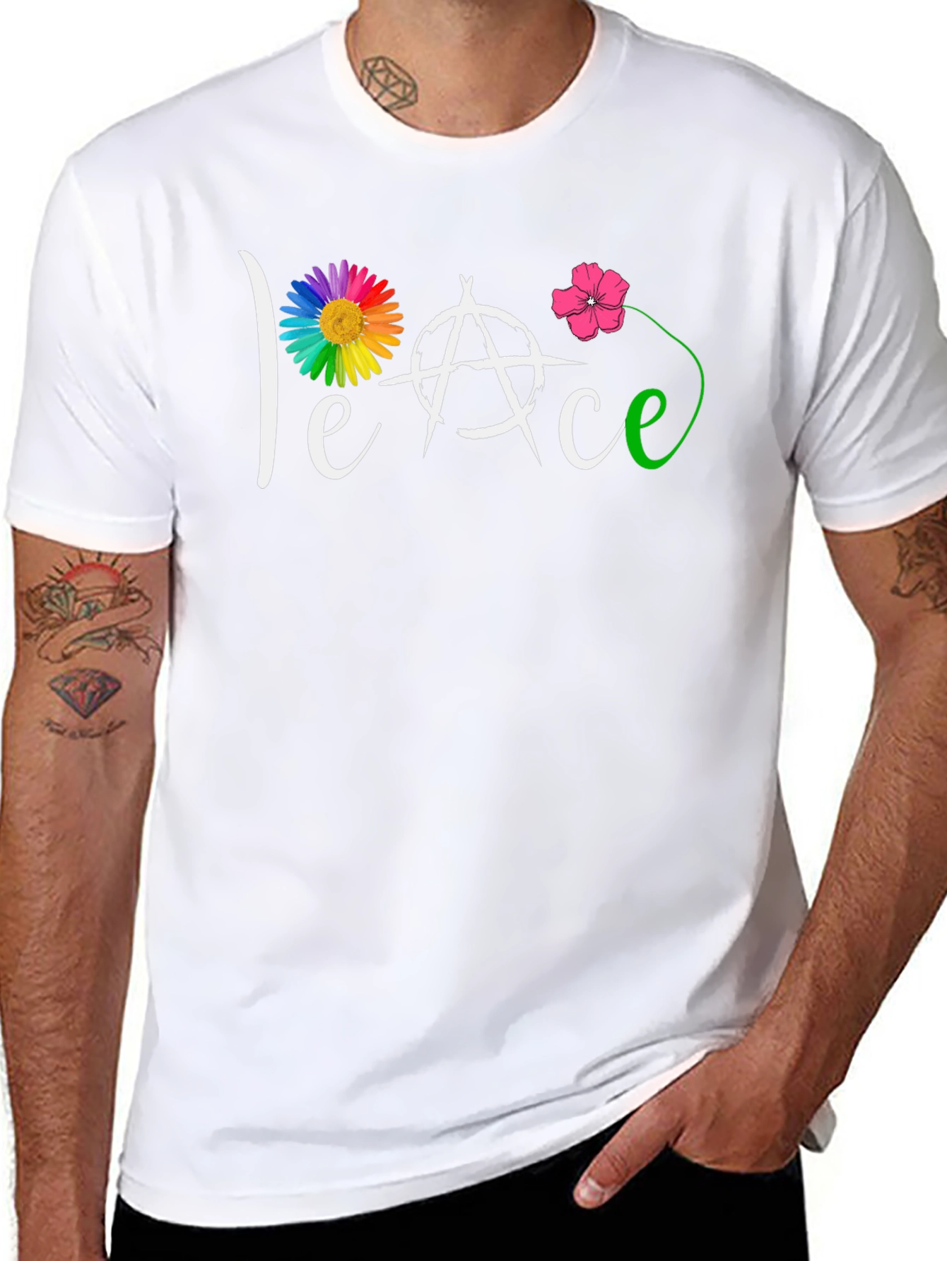 Peace Symbol Graphic T-Shirt