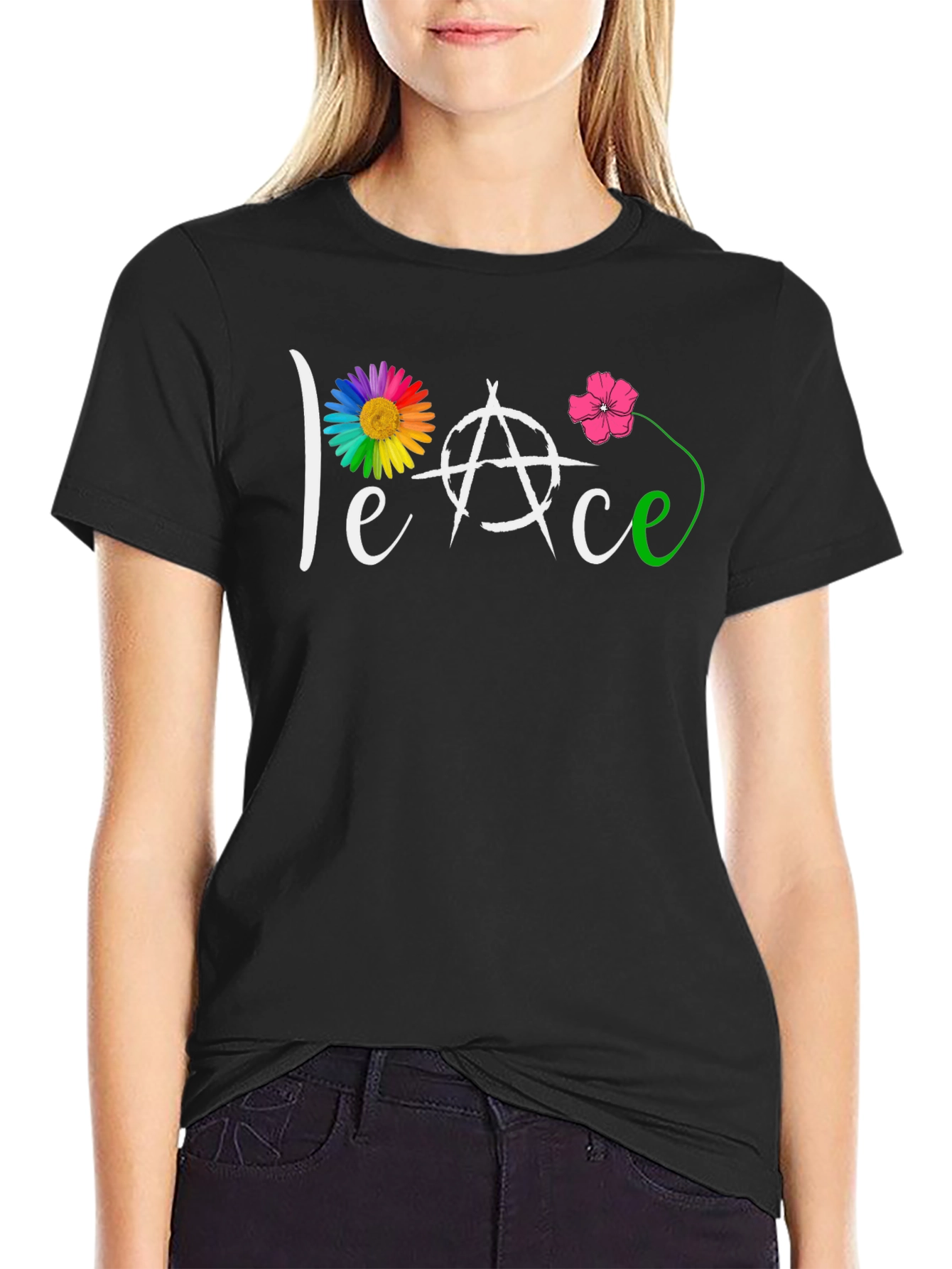 Peace Symbol Graphic T-Shirt