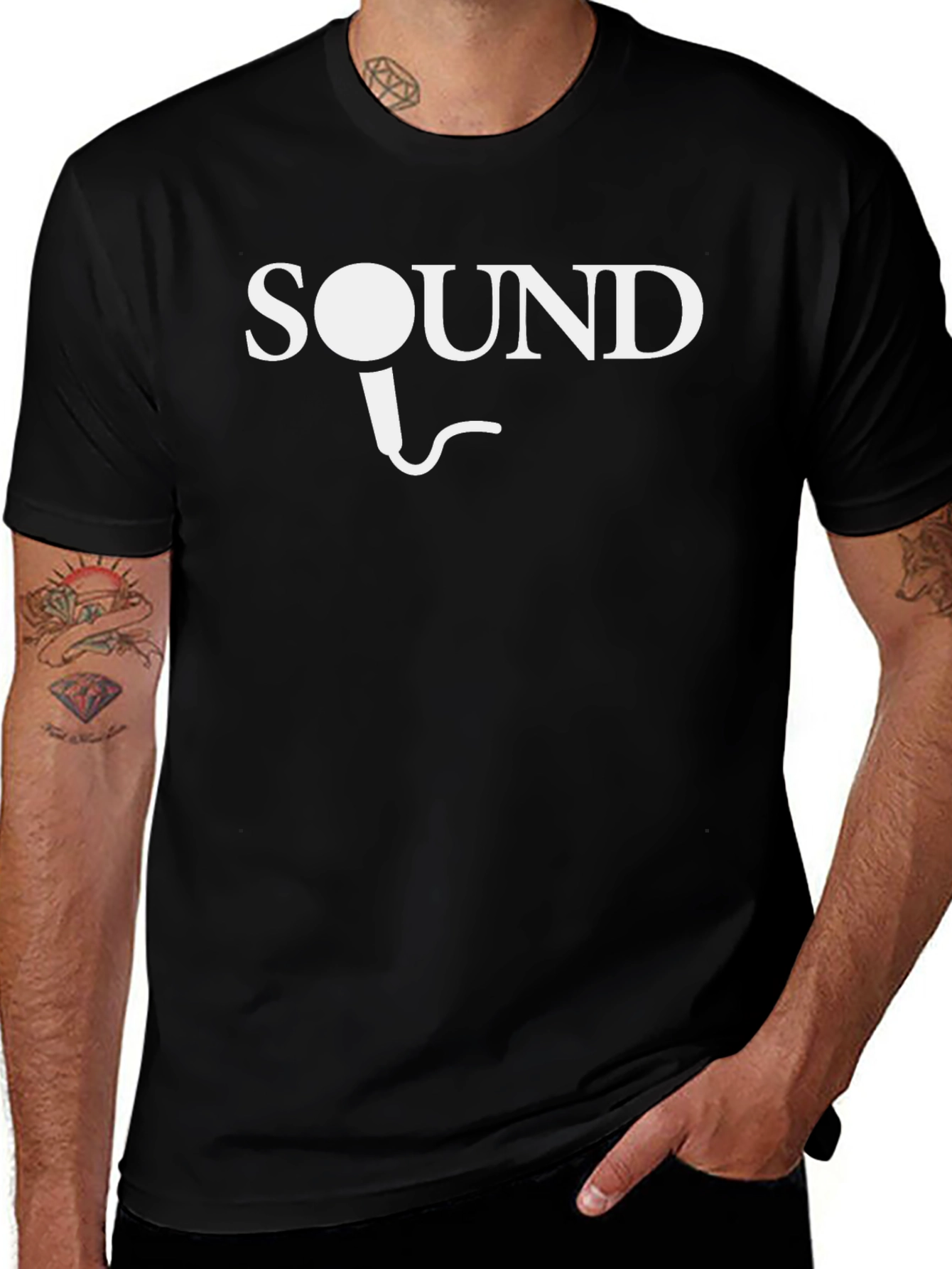 Sound Engineer T-Shirt - Microphone Graphic