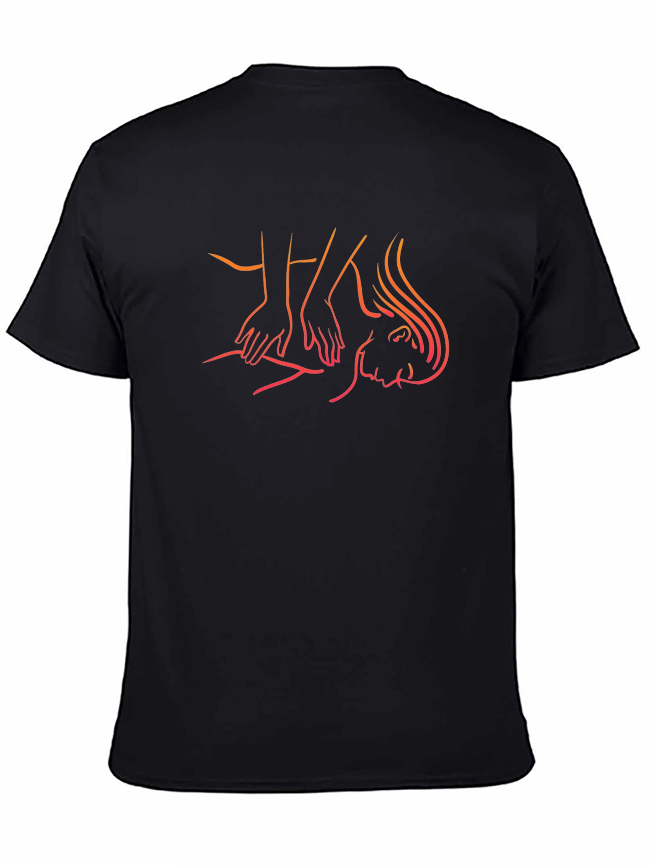 Relaxation Massage Graphic Tee - Black