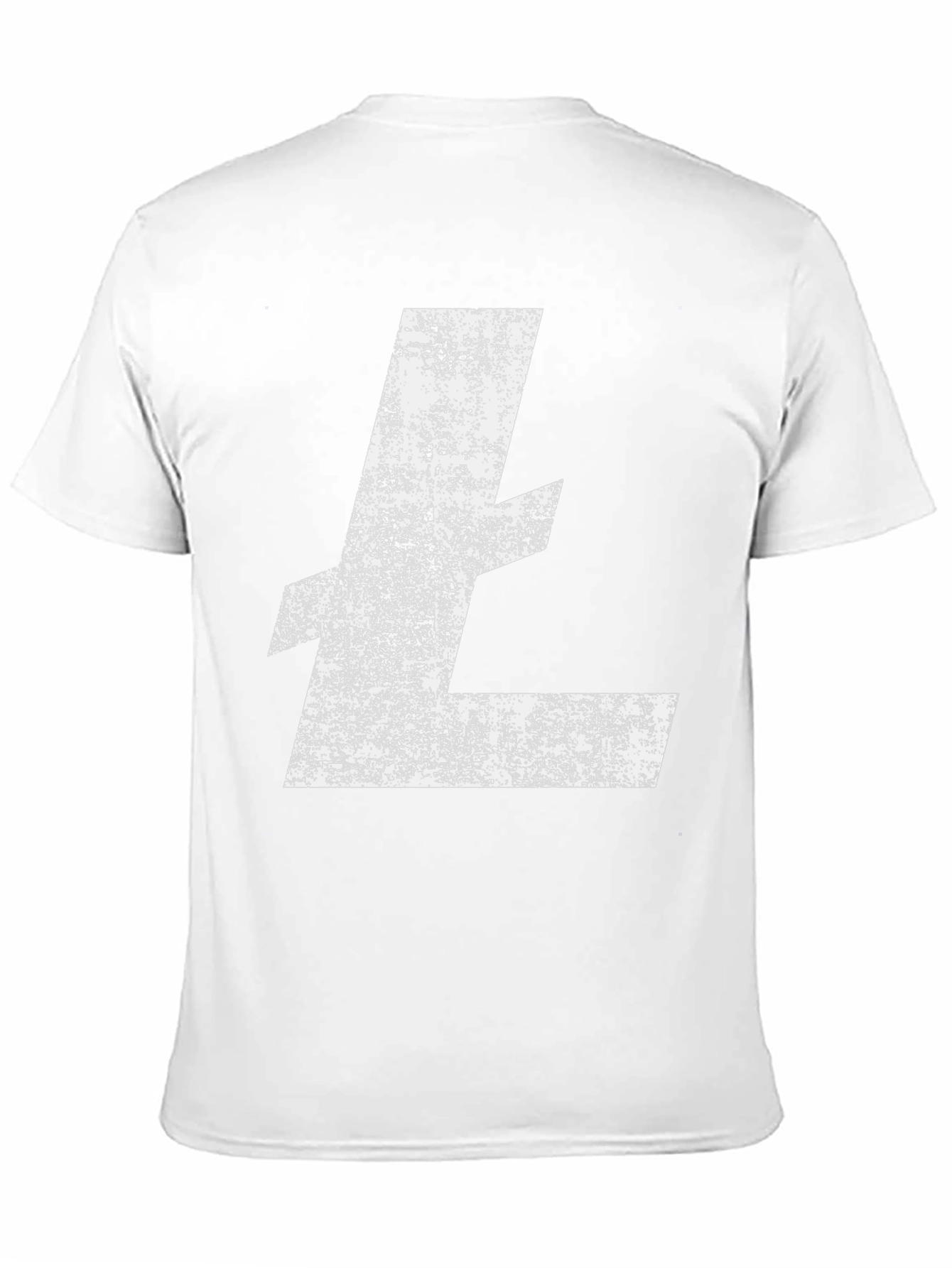 Litecoin Logo Distressed Black T-Shirt Crypto Tee