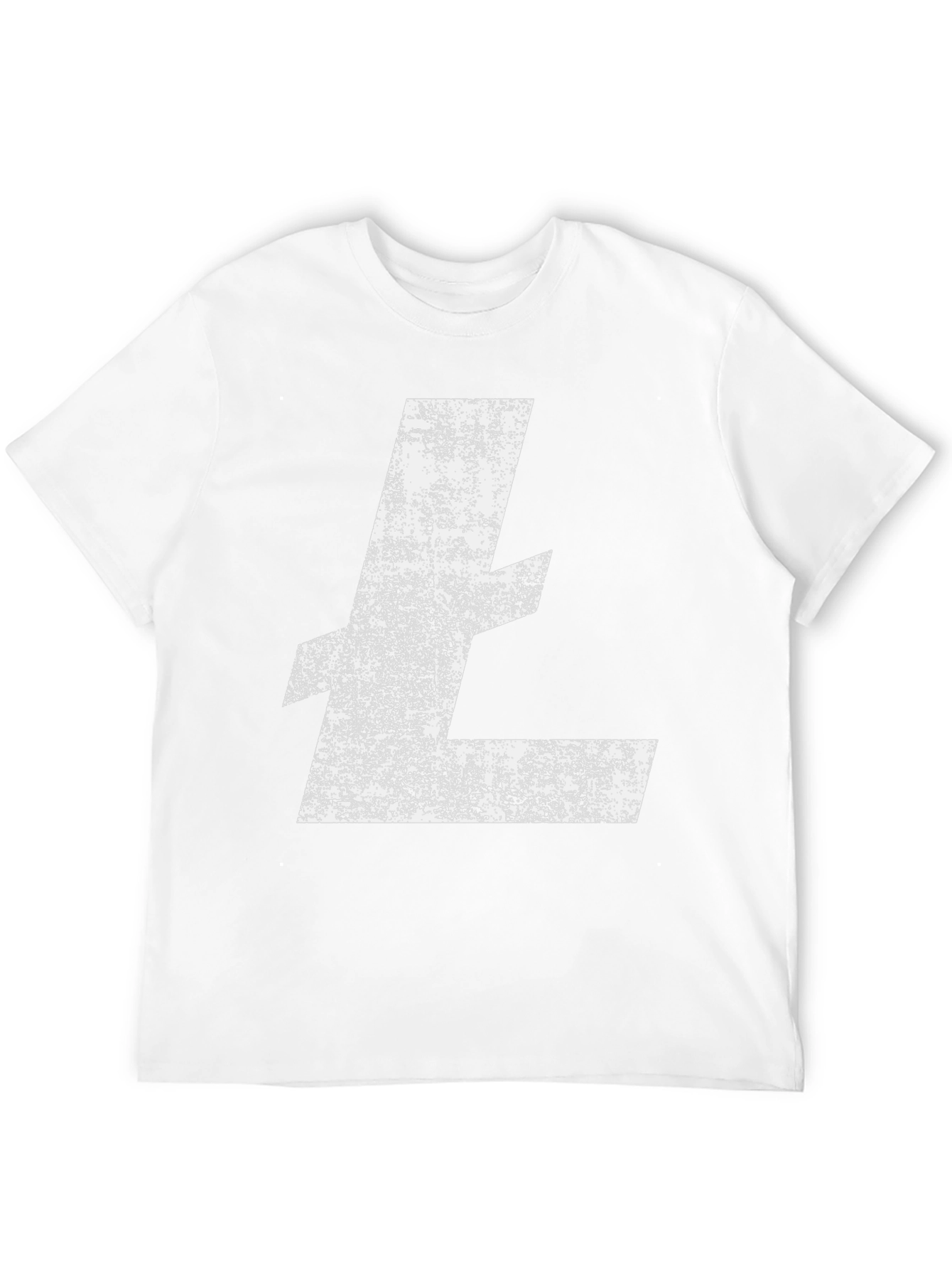 Litecoin Logo Distressed Black T-Shirt Crypto Tee