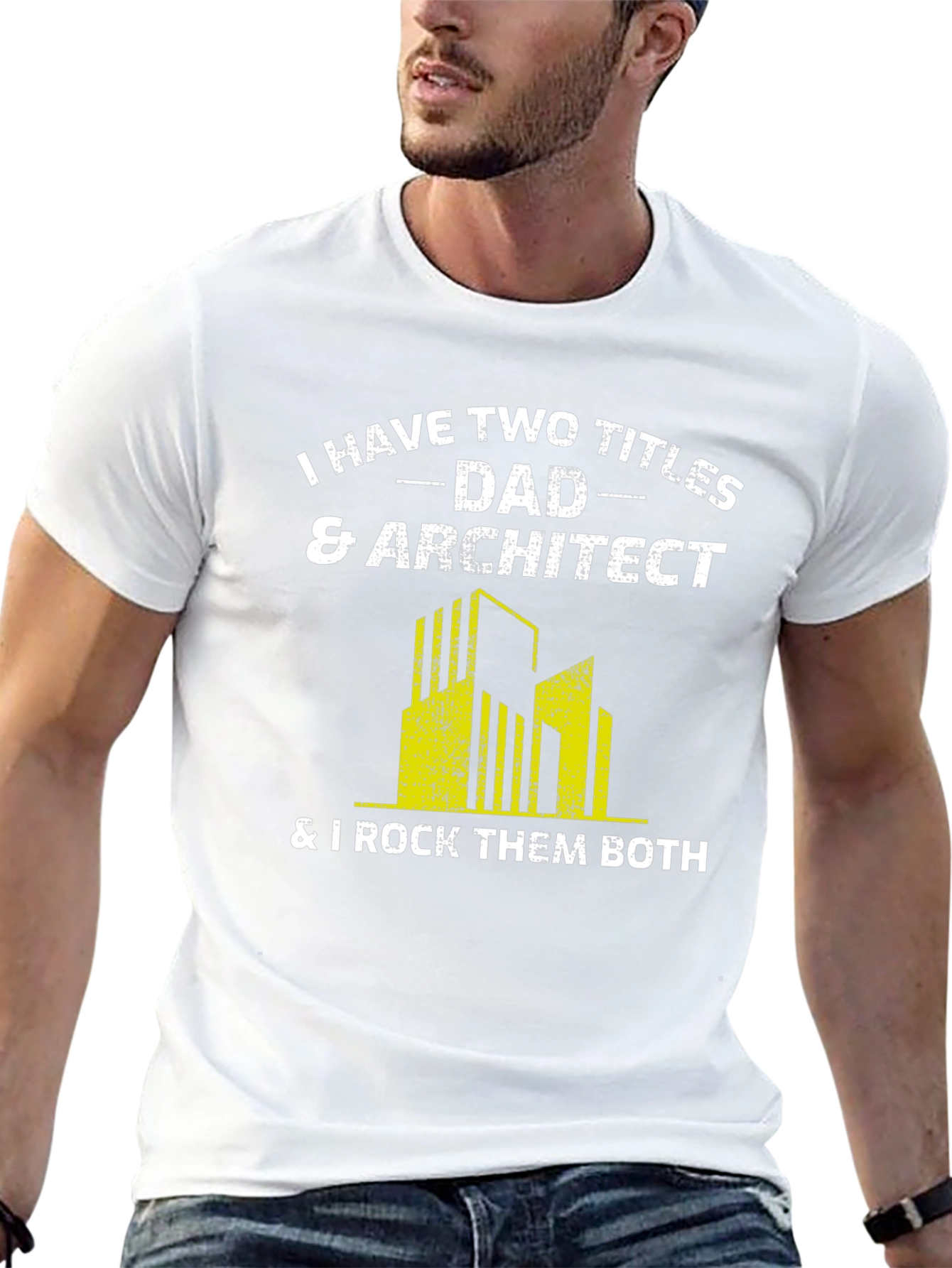 Dad & Architect T-Shirt - I Rock Them Both