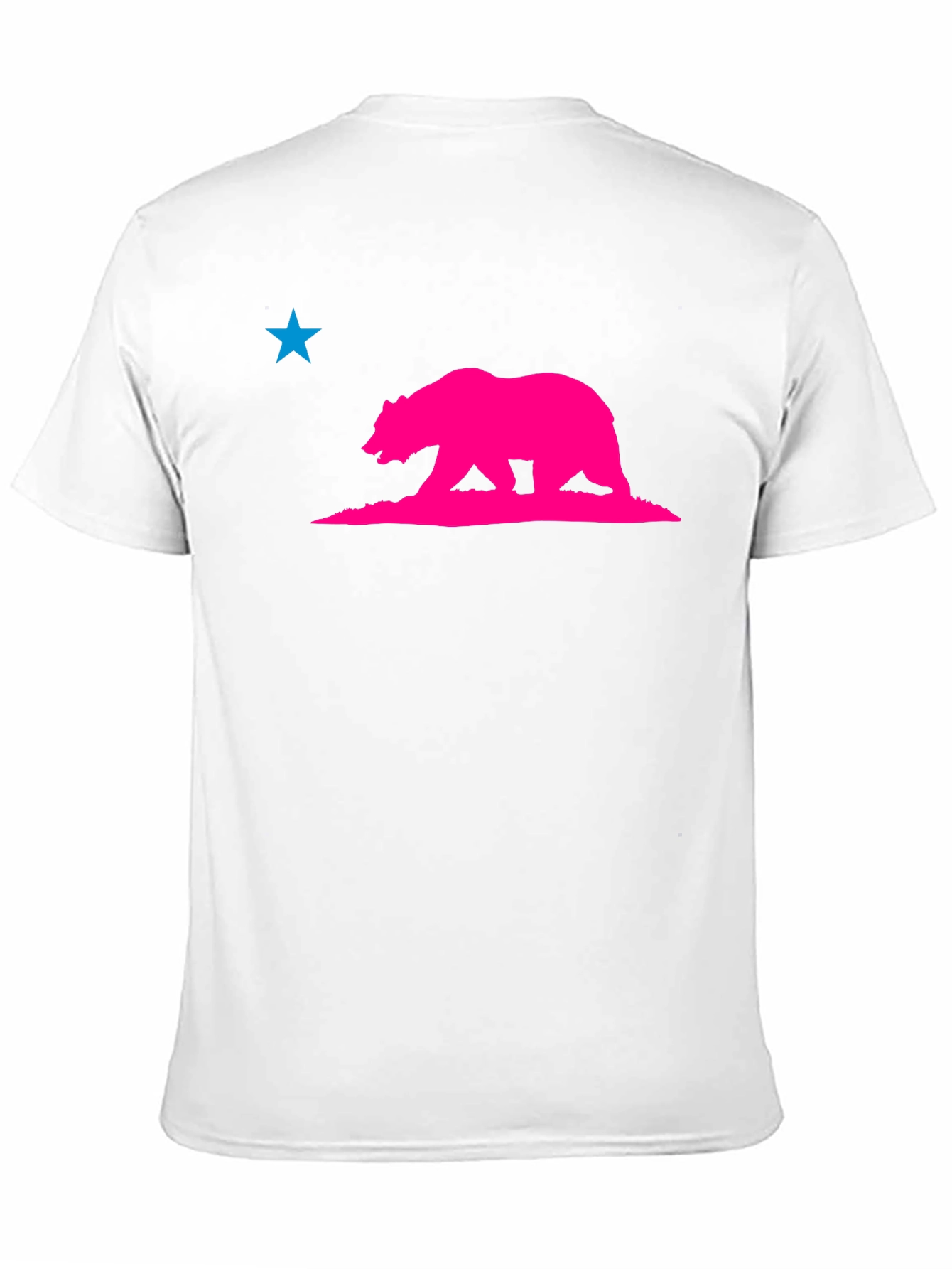 California Bear Star Graphic Tee - Modern Style