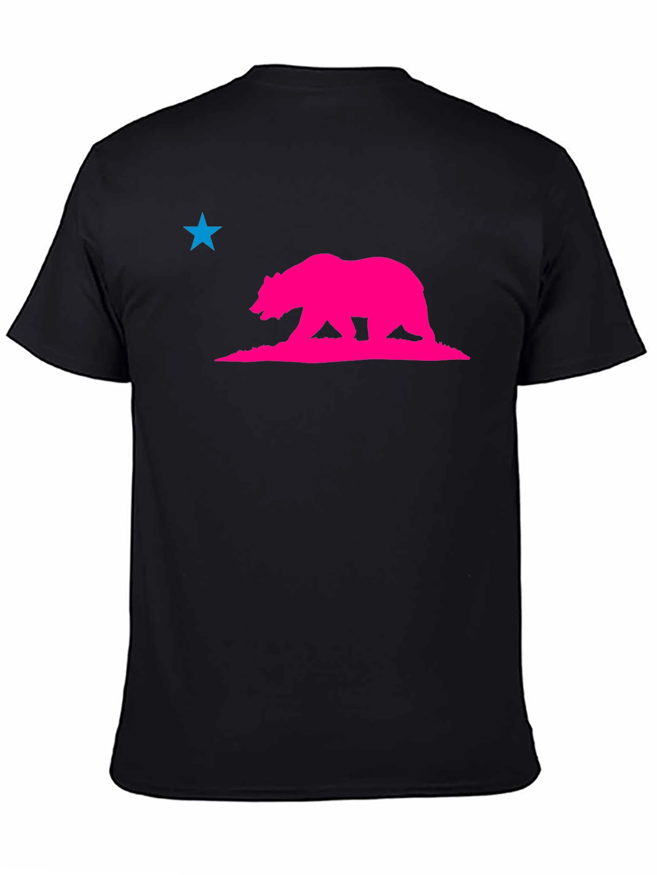 California Bear Star Graphic Tee - Modern Style