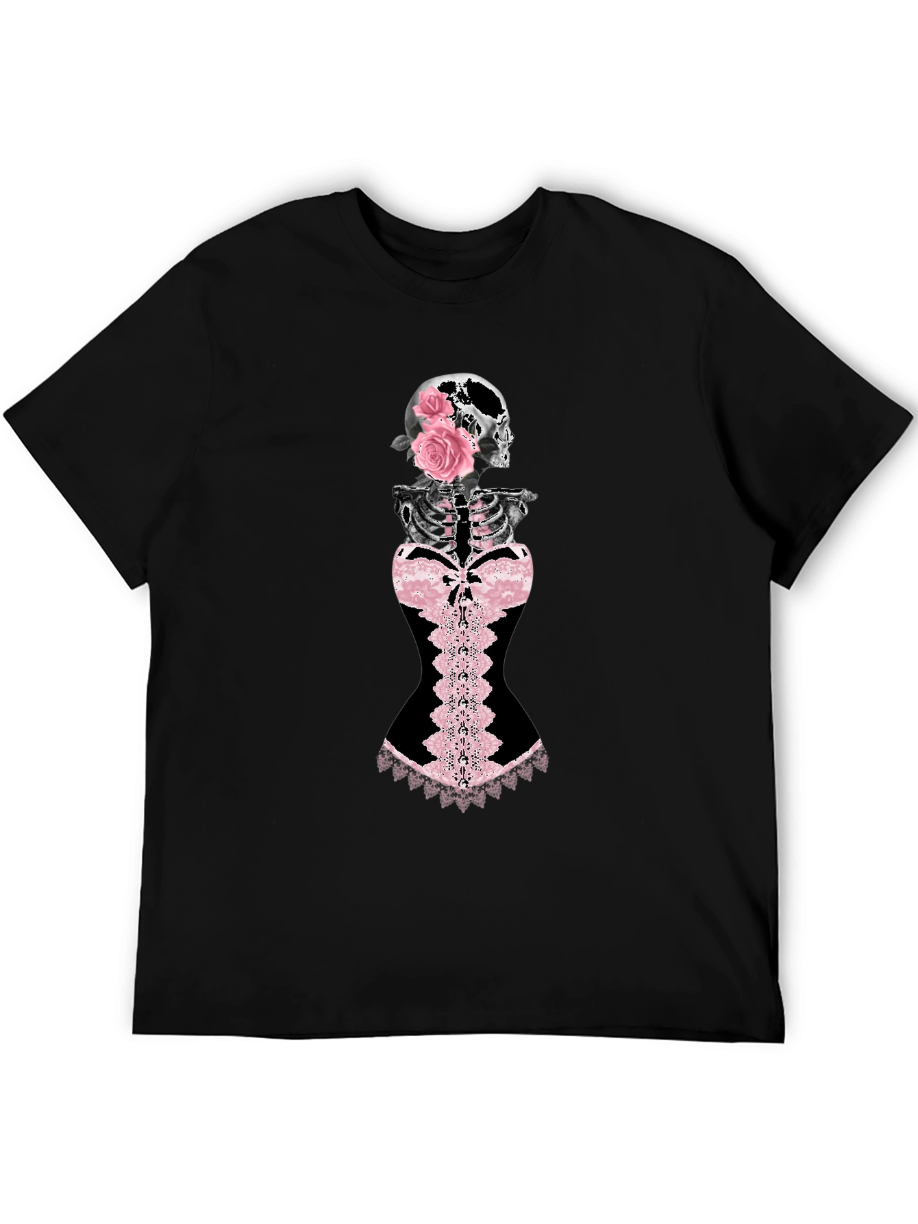 Skull & Roses Corset Graphic Tee