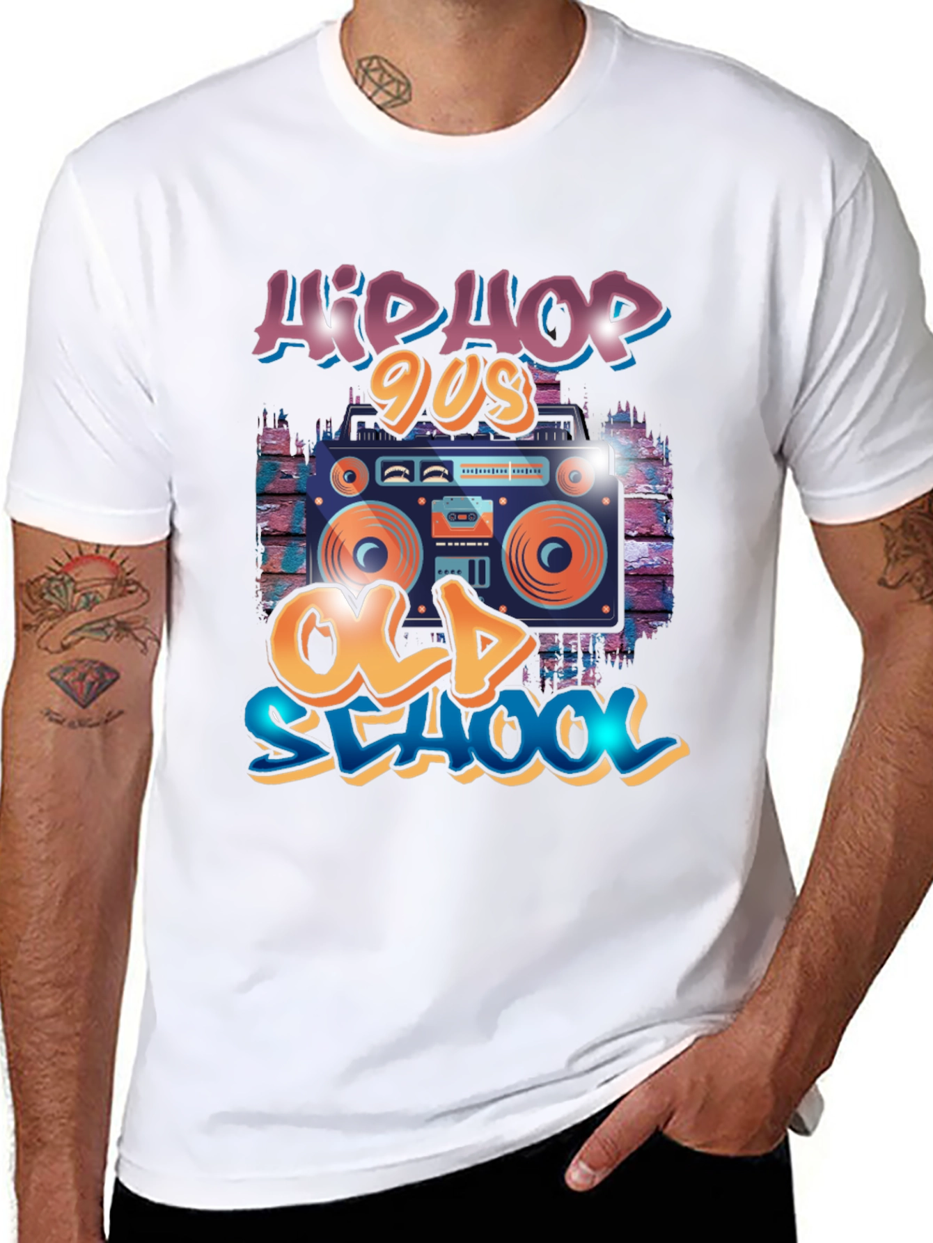 Hip Hop 90s Old School Graphic T-Shirt