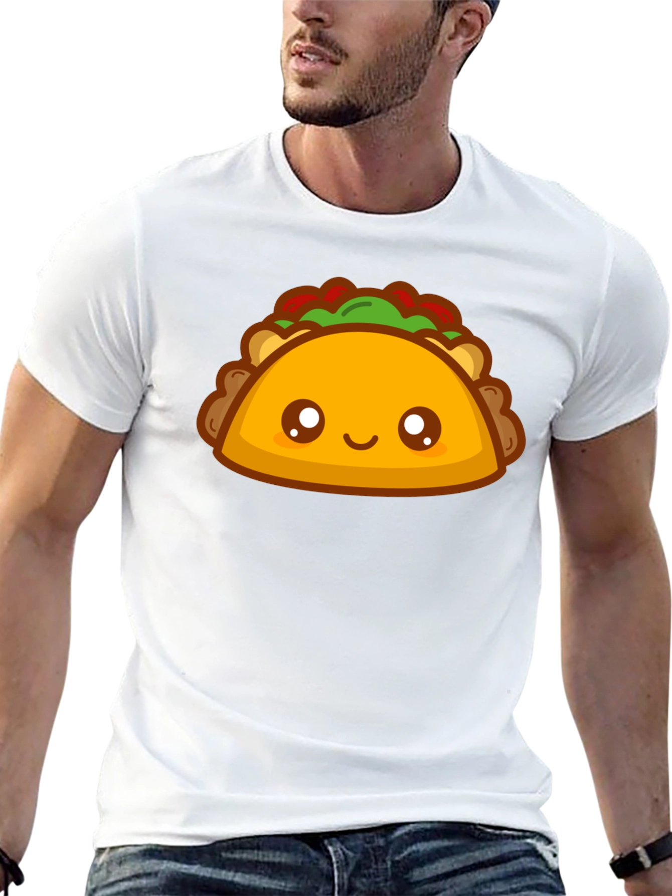 Cute Taco Graphic Tee - Food Lovers T-Shirt