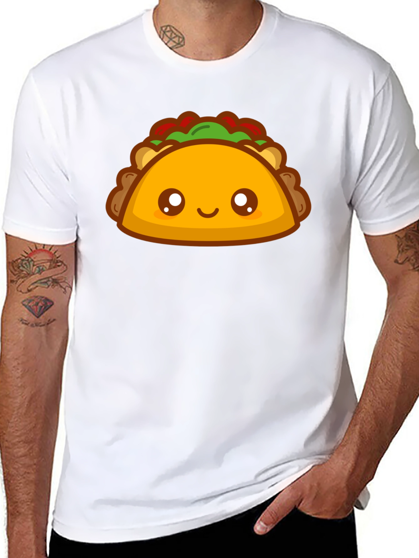 Cute Taco Graphic Tee - Food Lovers T-Shirt