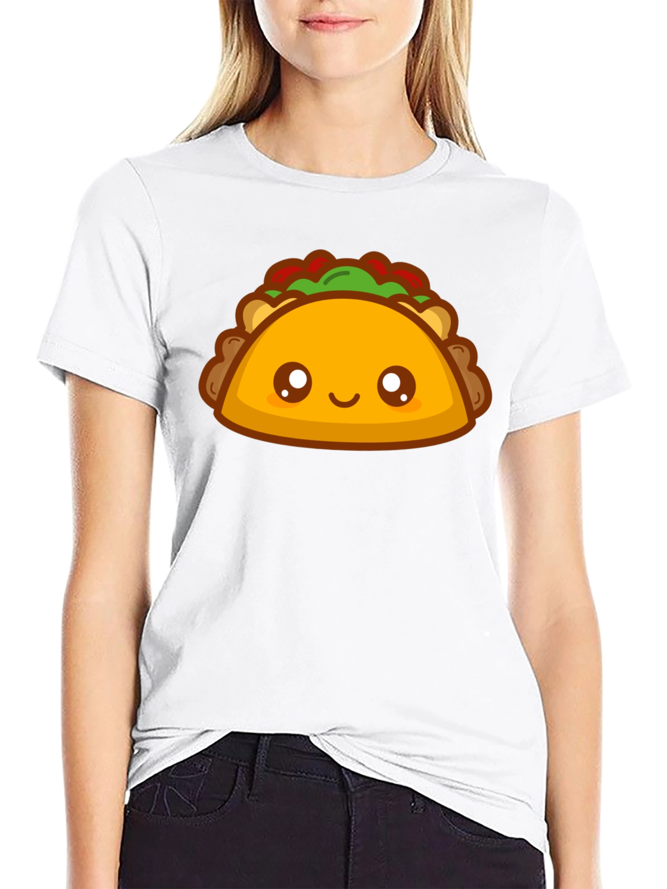 Cute Taco Graphic Tee - Food Lovers T-Shirt