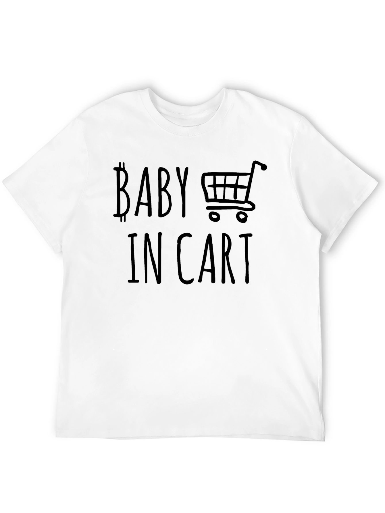 Baby In Cart T-Shirt - Crypto Bitcoin Gift
