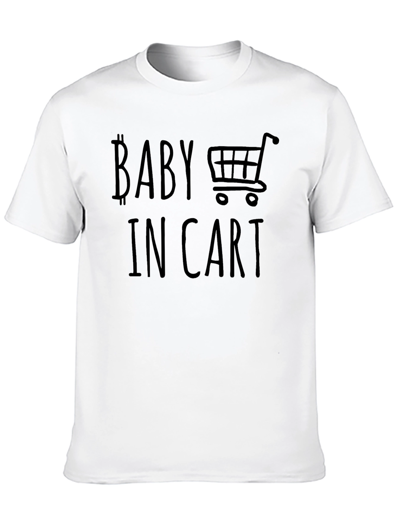 Baby In Cart T-Shirt - Crypto Bitcoin Gift
