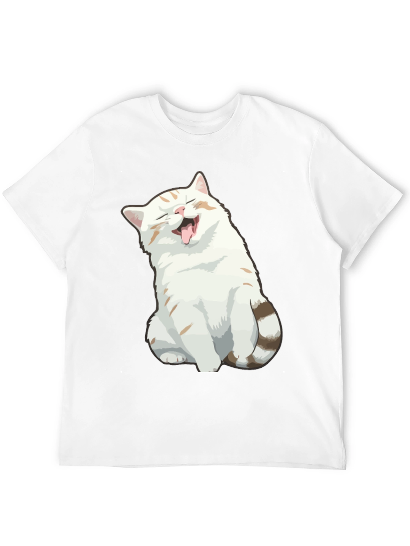 Funny Cat Graphic Tee - Black T-Shirt