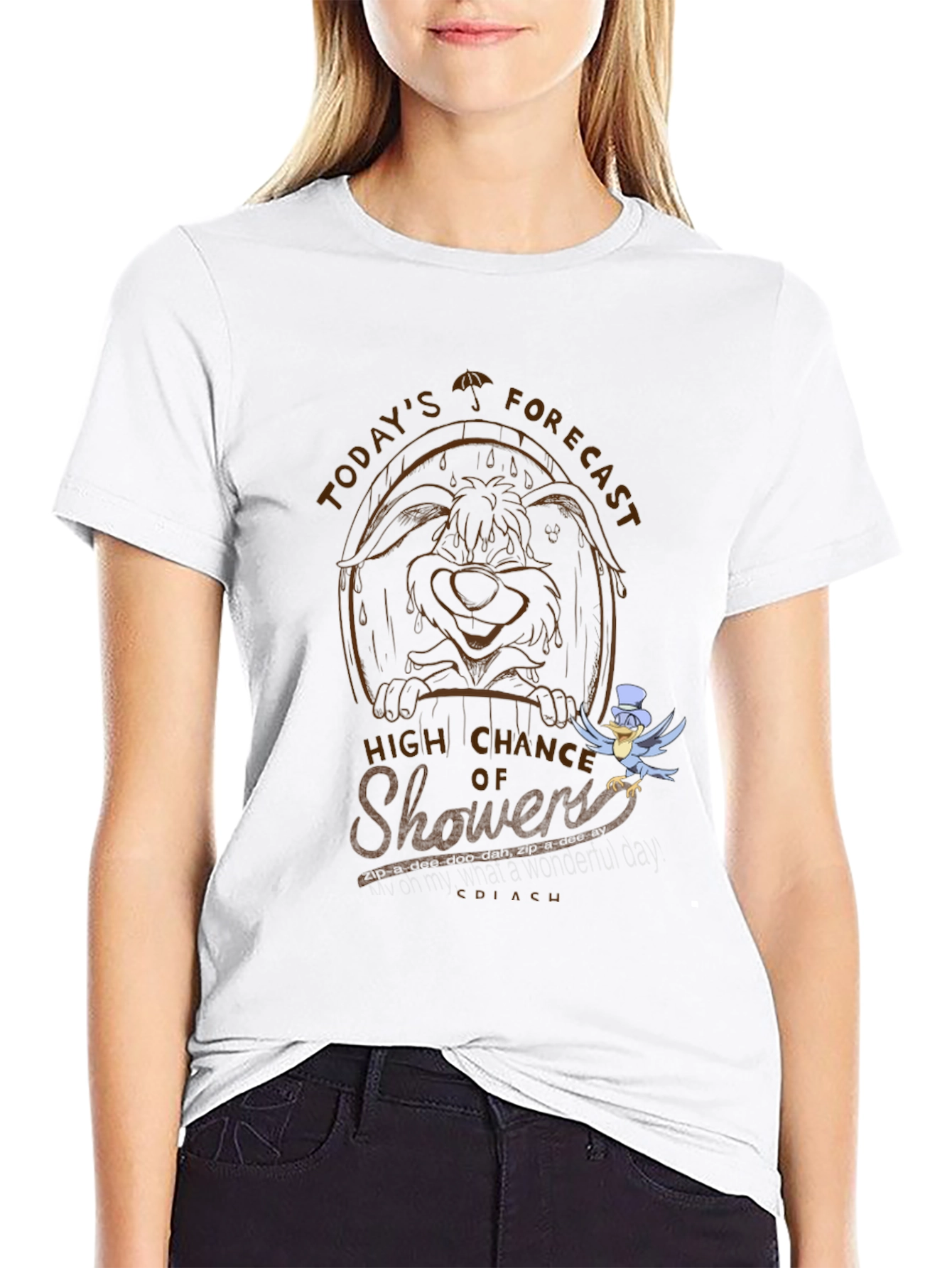 Wile E. Coyote Showers Graphic T-Shirt
