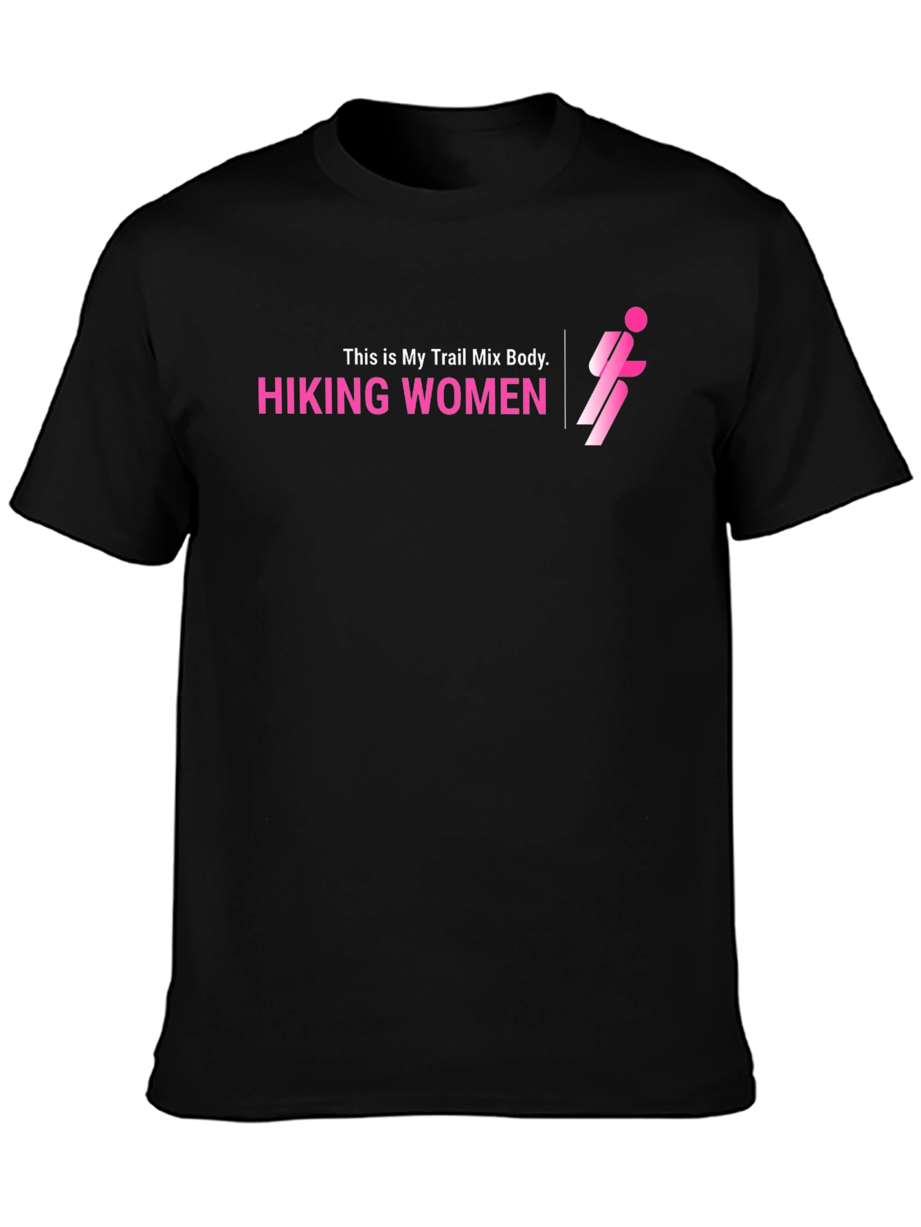 Hiking Women Trail Mix Body Black T-Shirt