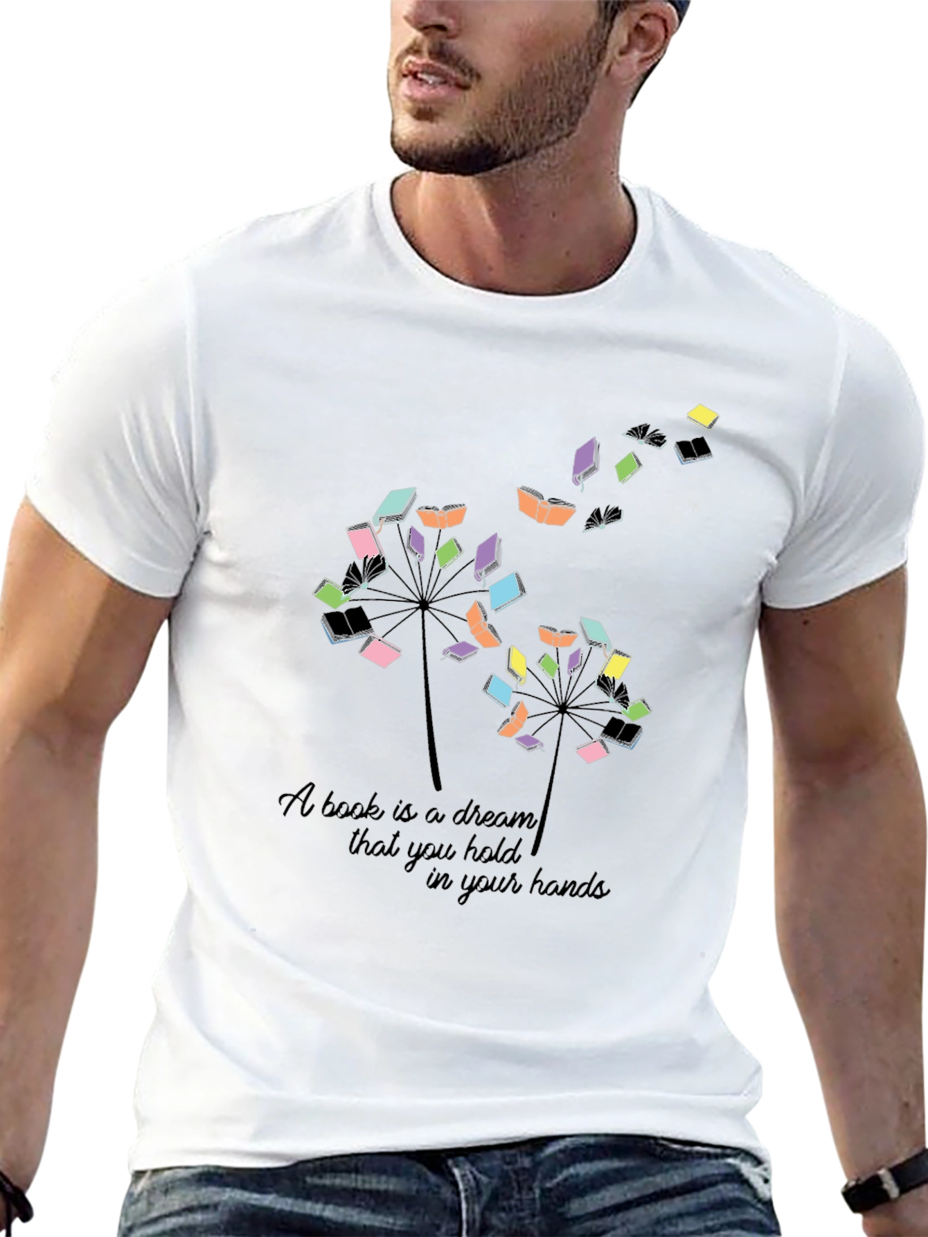 Book Lover T-Shirt: A Book is a Dream Design
