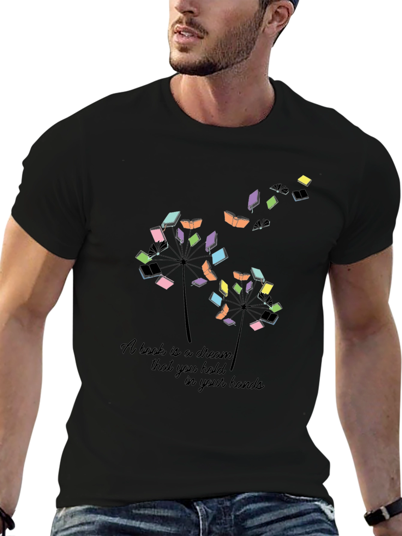Book Lover T-Shirt: A Book is a Dream Design