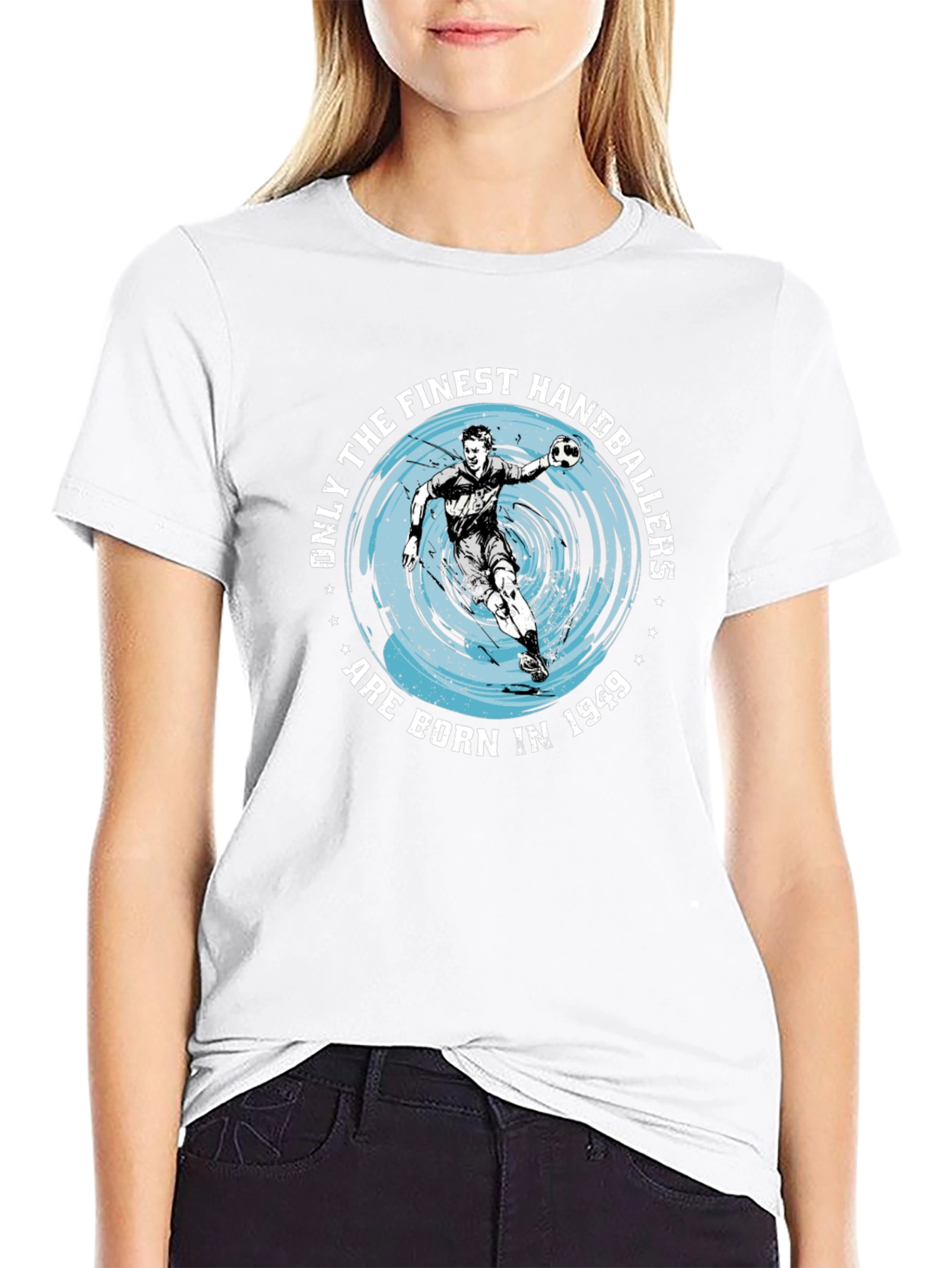 Finest Handballers Born in 1949 Black T-Shirt