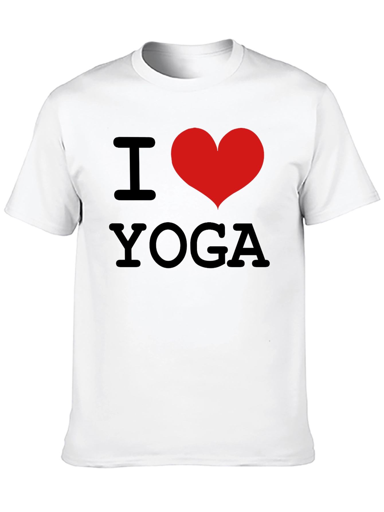 I Heart Yoga Black T-Shirt