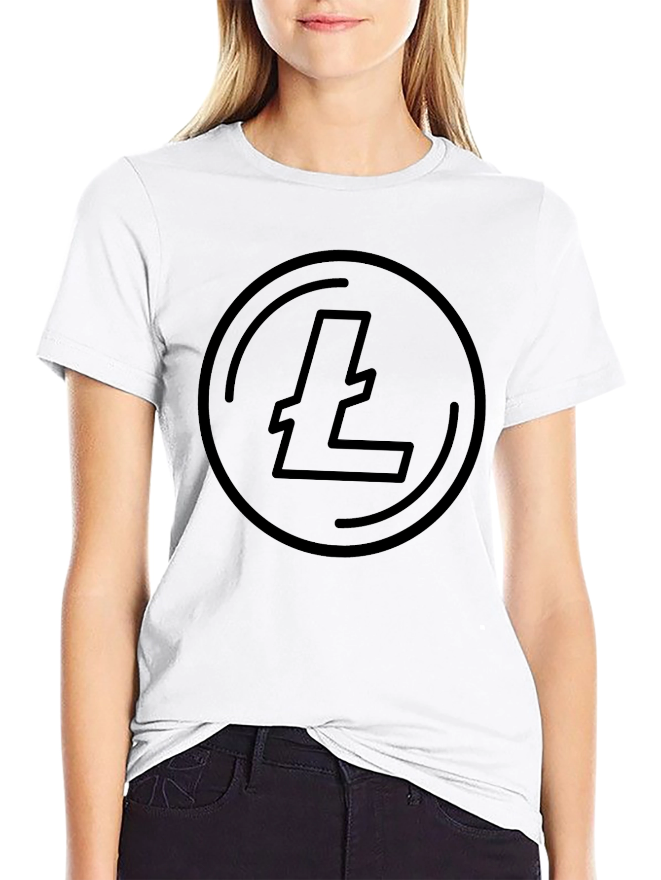 Litecoin Crypto Tee - Mens Black T-Shirt