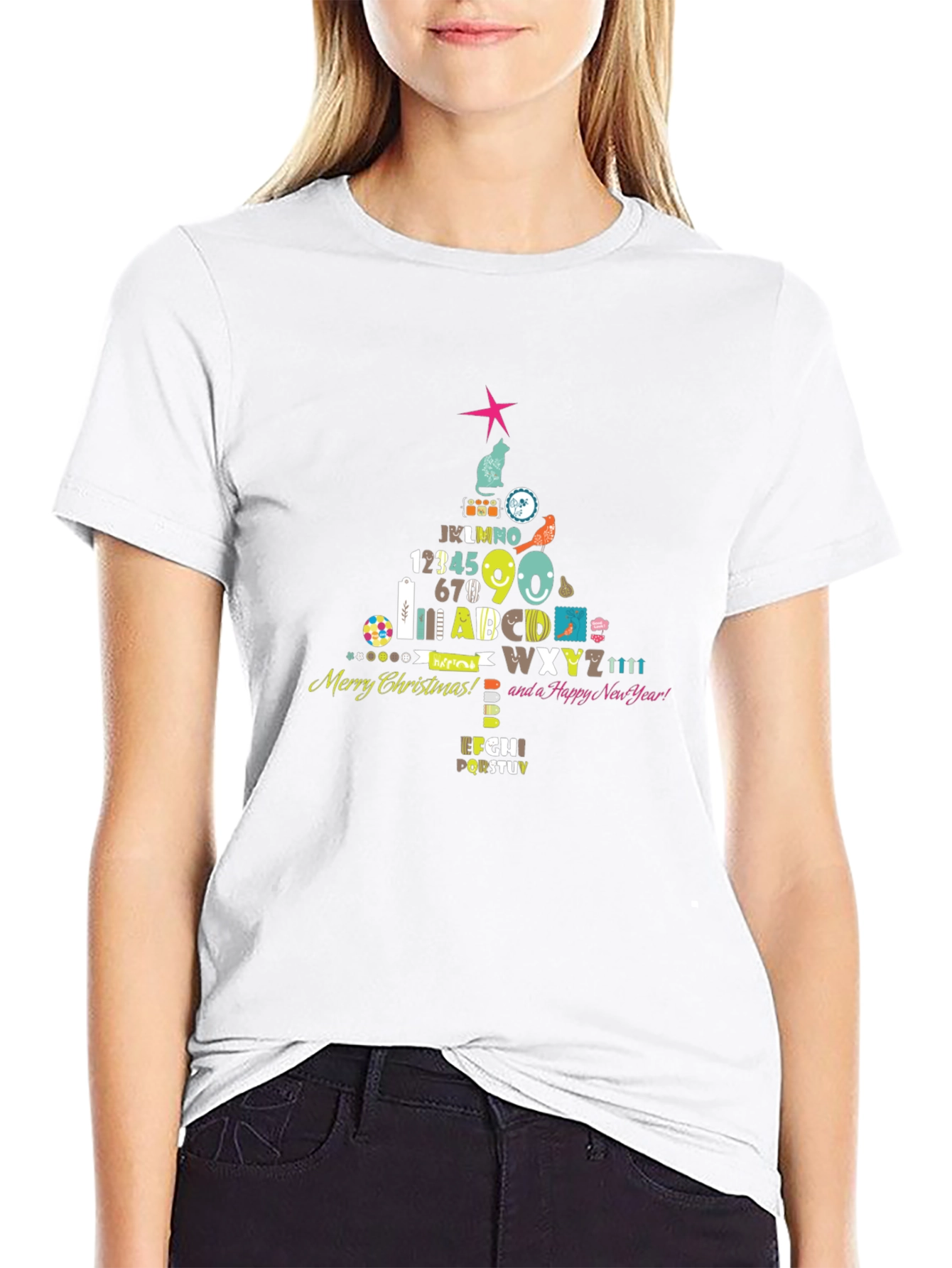 Festive Christmas Tree Graphic Tee