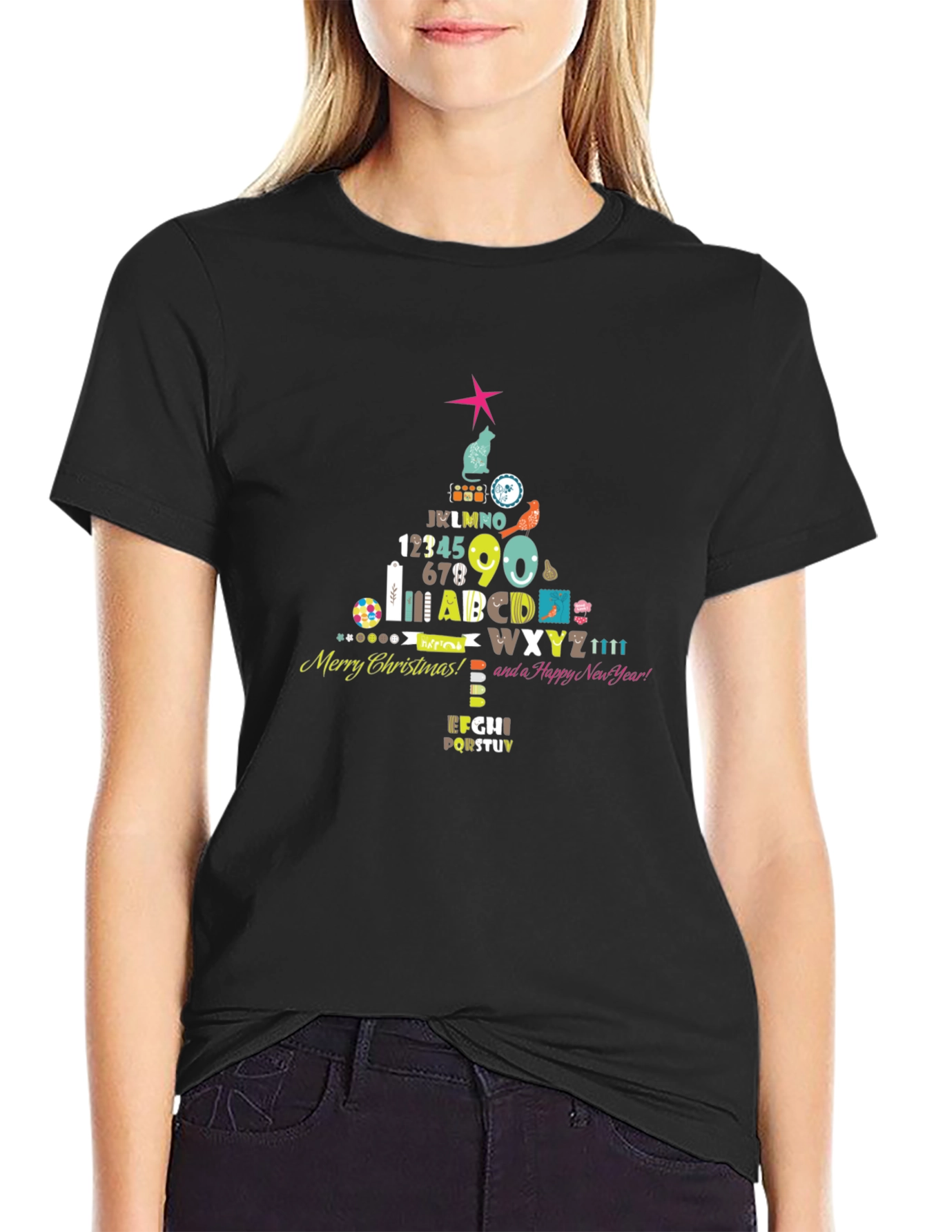 Festive Christmas Tree Graphic Tee