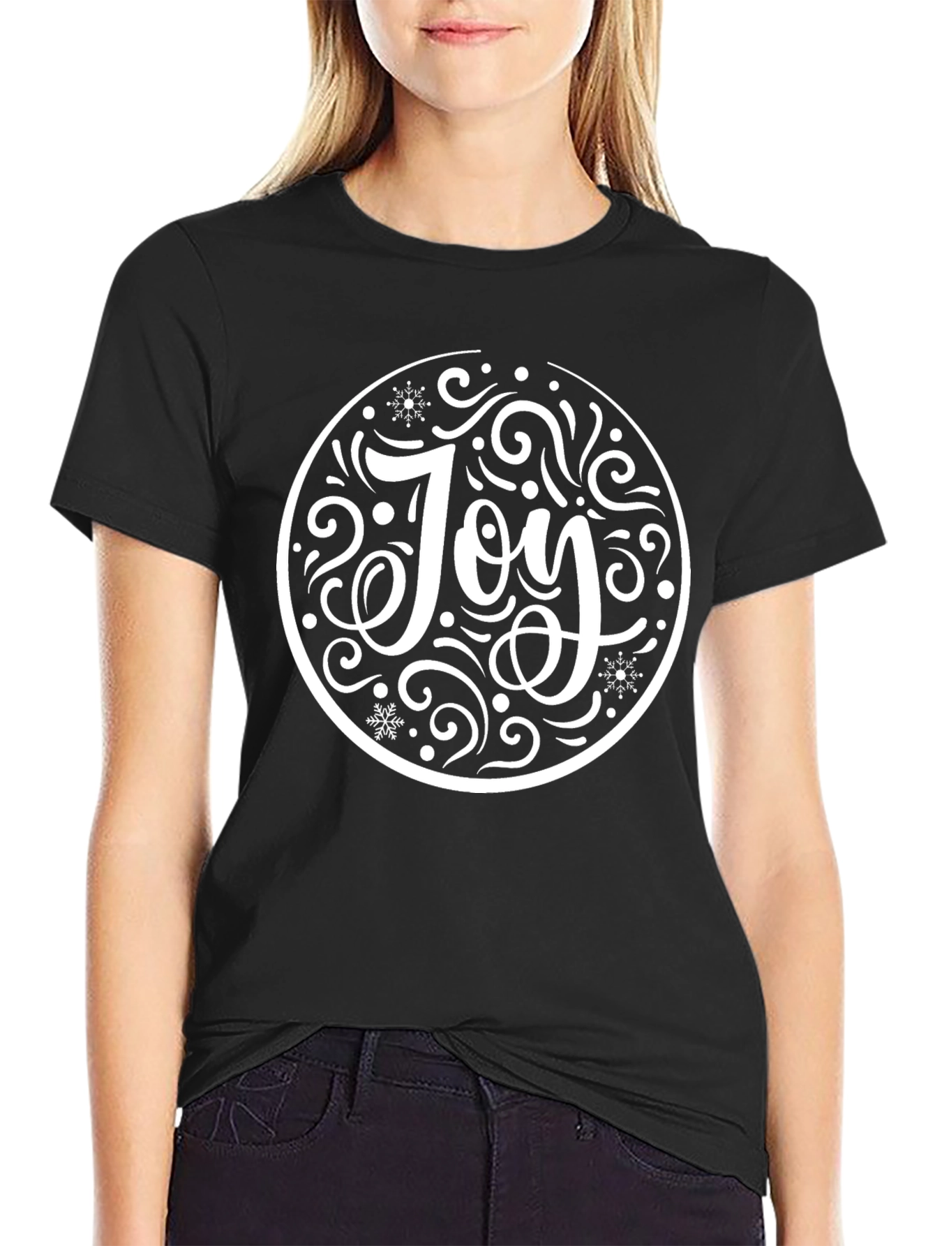 Joy Graphic Black T-Shirt