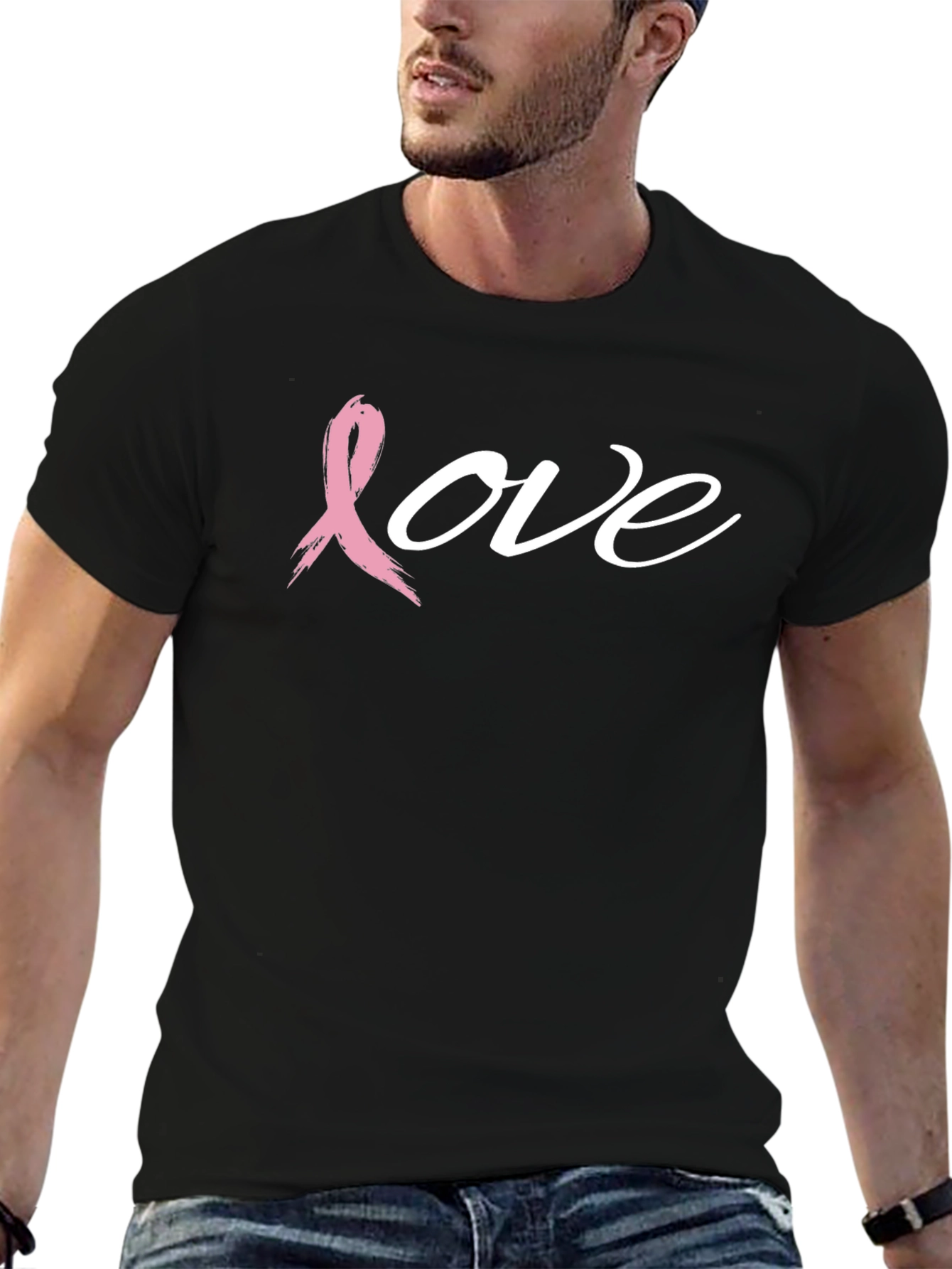 Love Breast Cancer Awareness Ribbon T-Shirt