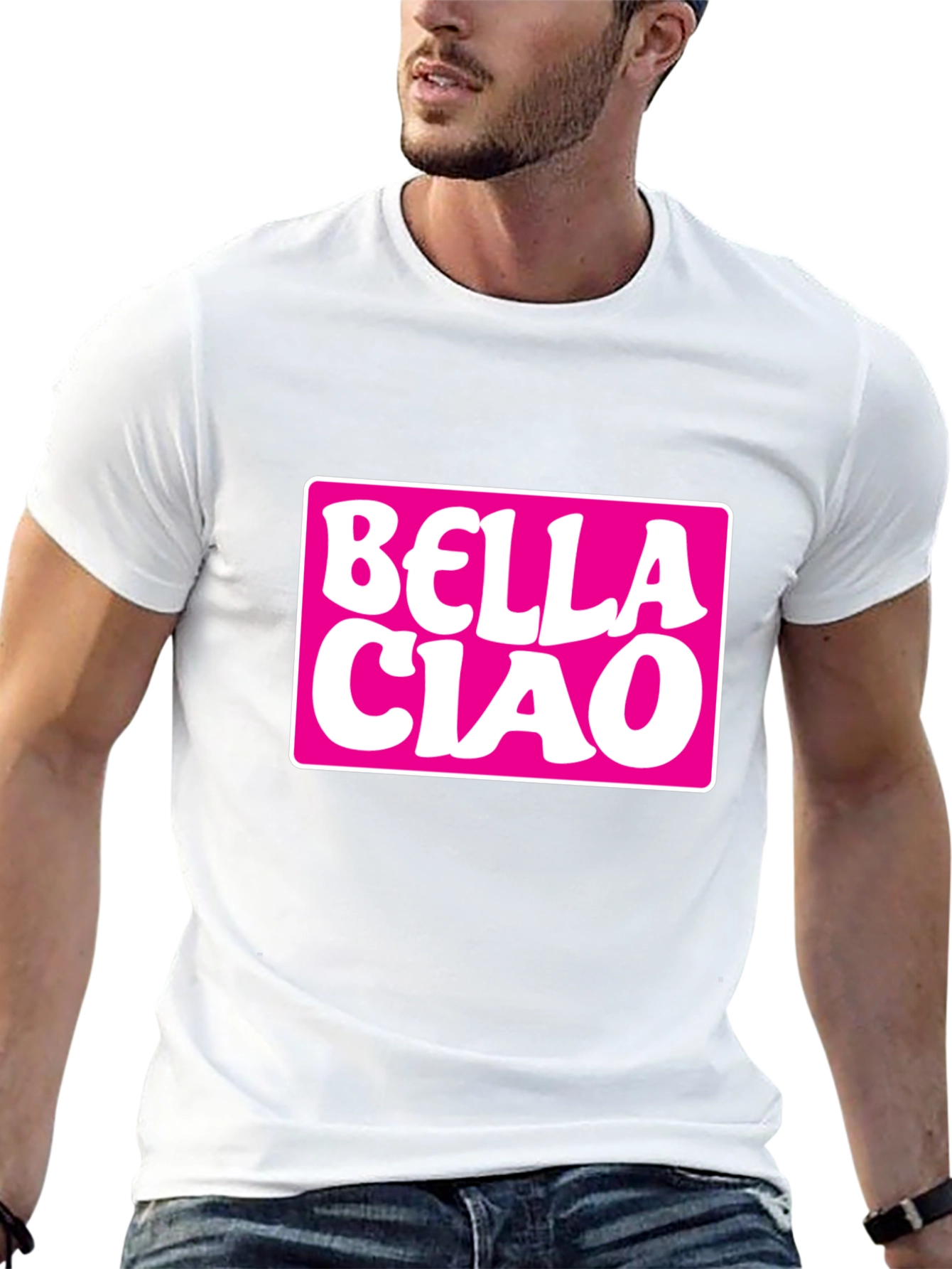 Bella Ciao Graphic Tee - Black Cotton T-Shirt