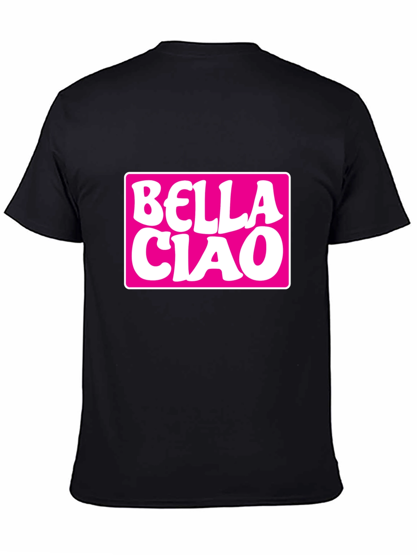 Bella Ciao Graphic Tee - Black Cotton T-Shirt