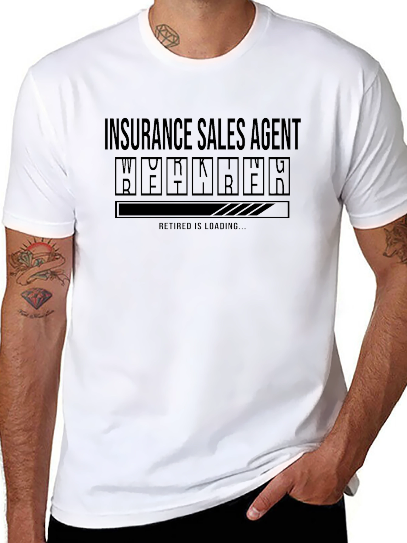 Insurance Sales Agent Retirement Loading T-Shirt