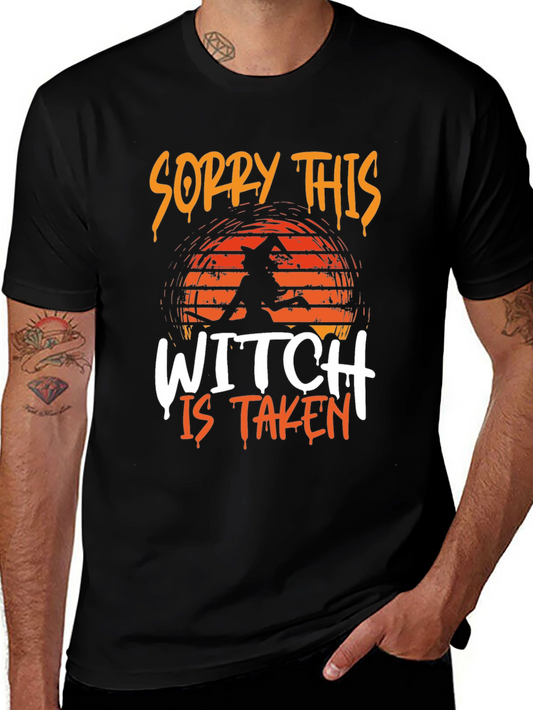 Sorry This Witch is Taken Halloween T-Shirt