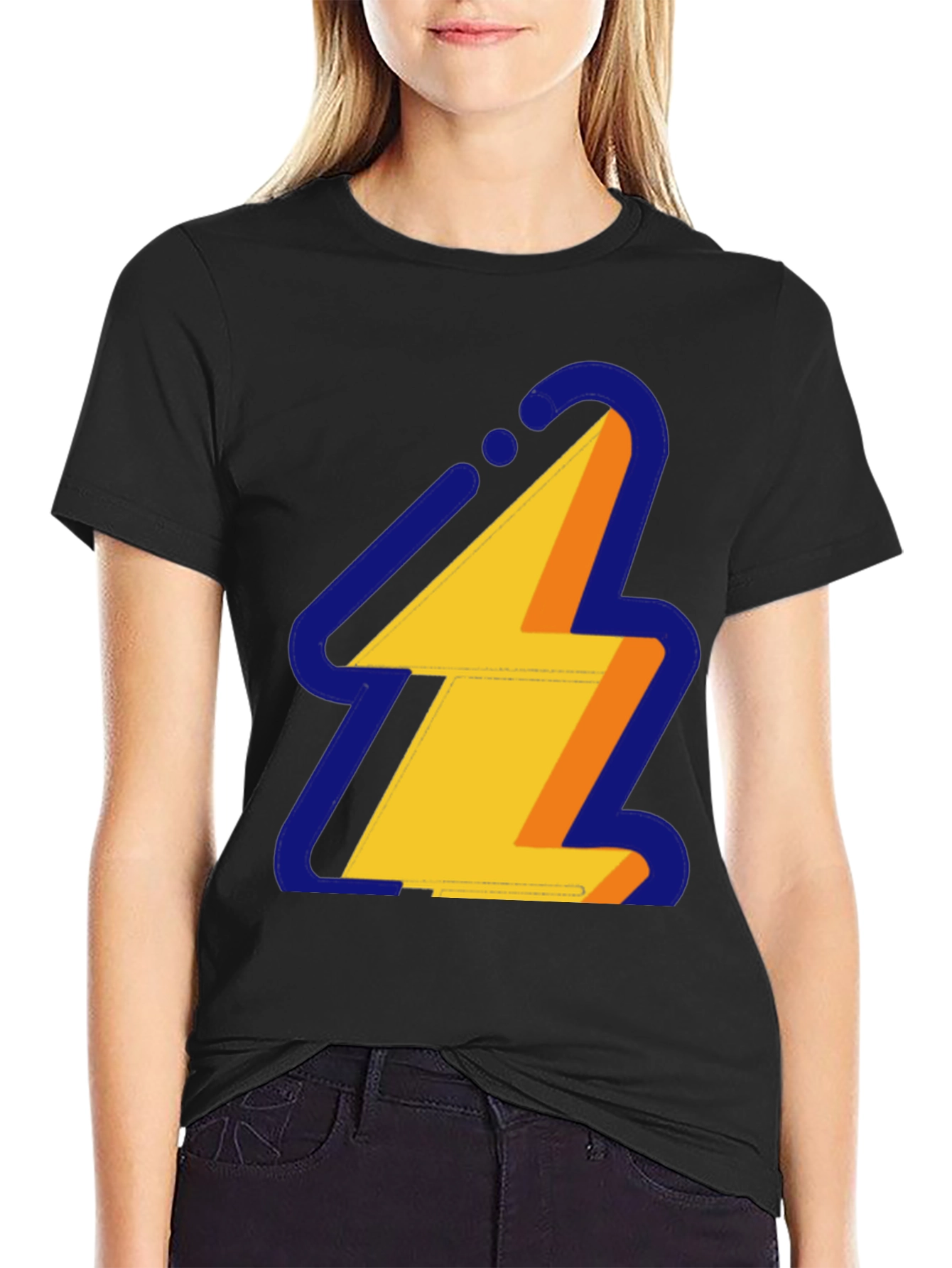 Lightning Bolt Graphic Tee - Modern Style